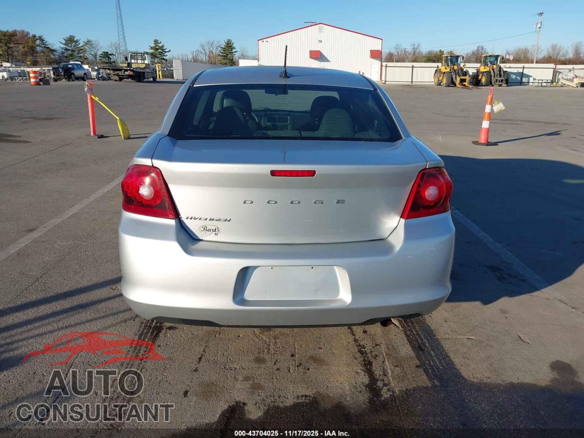 DODGE AVENGER 2012 - 1C3CDZAB8CN128357