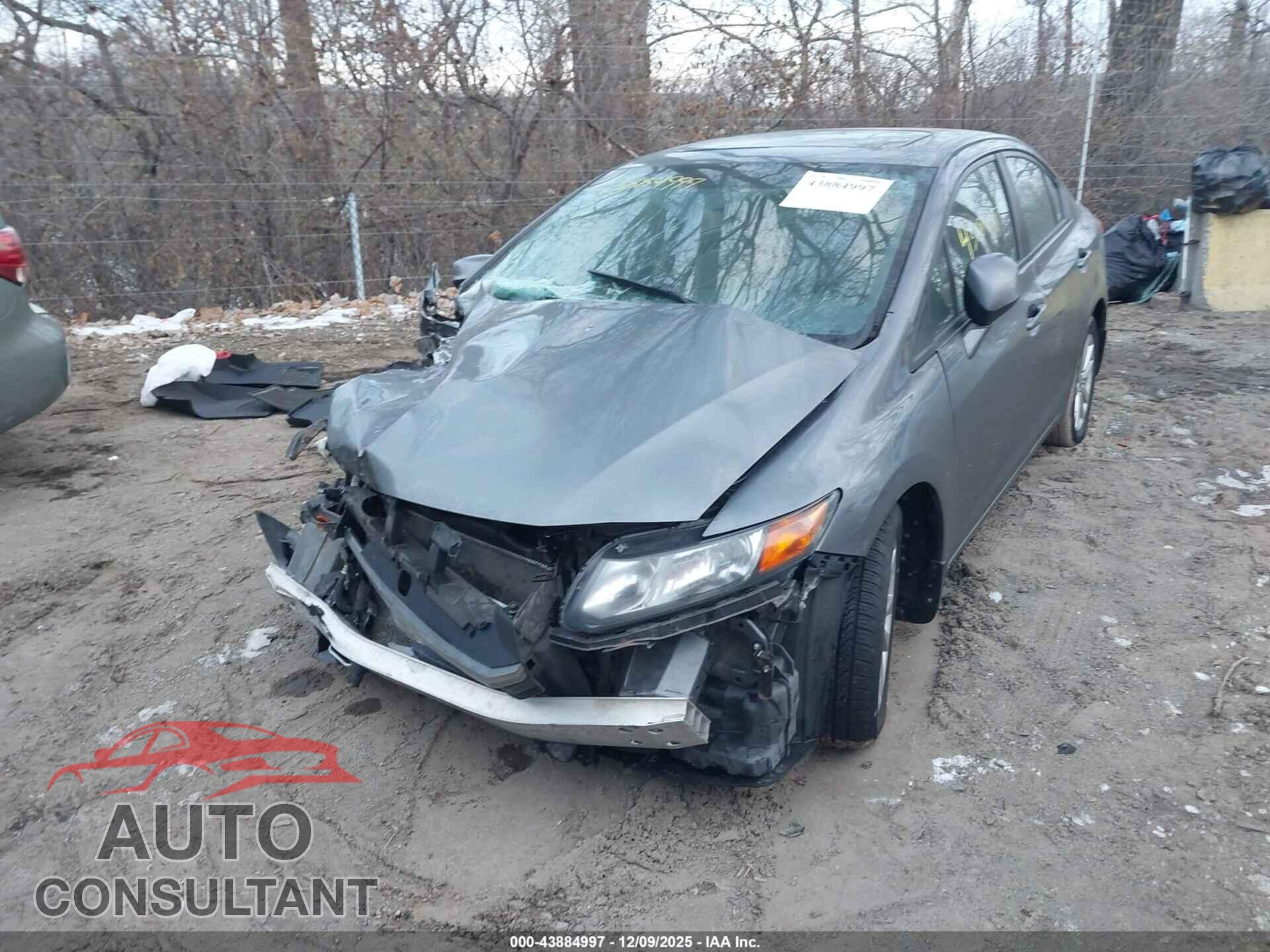 HONDA CIVIC 2012 - 19XFB2F80CE088024