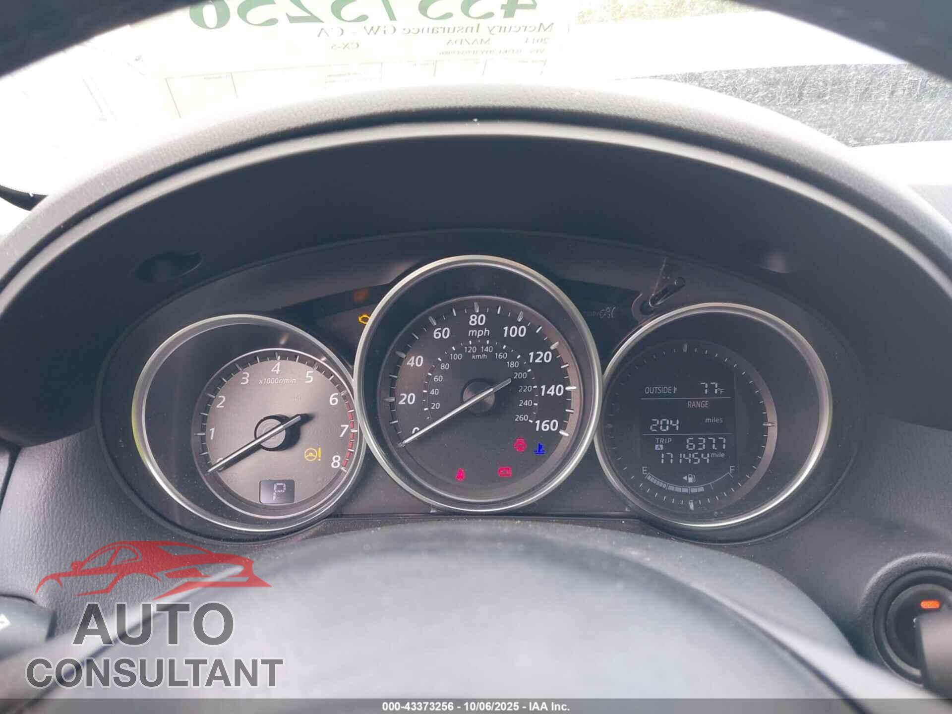 MAZDA CX-5 2014 - JM3KE2DY3E0343986