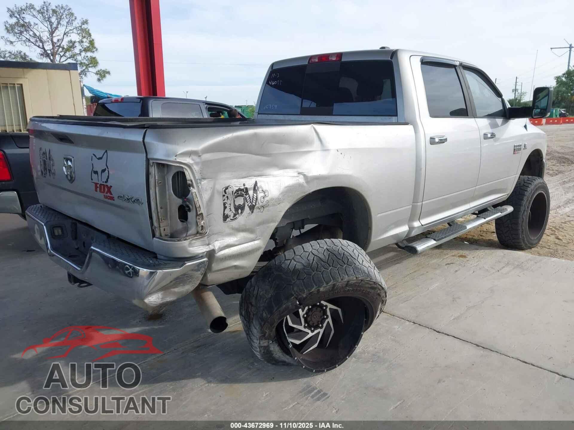 DODGE RAM 2500 2010 - 3D7UT2CL5AG125959