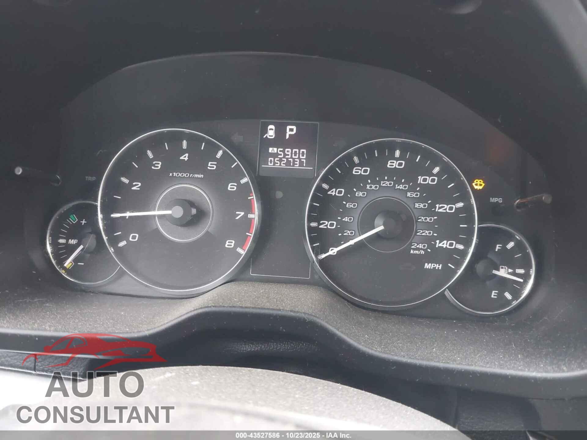 SUBARU OUTBACK 2012 - 4S4BRBGC7C3265488