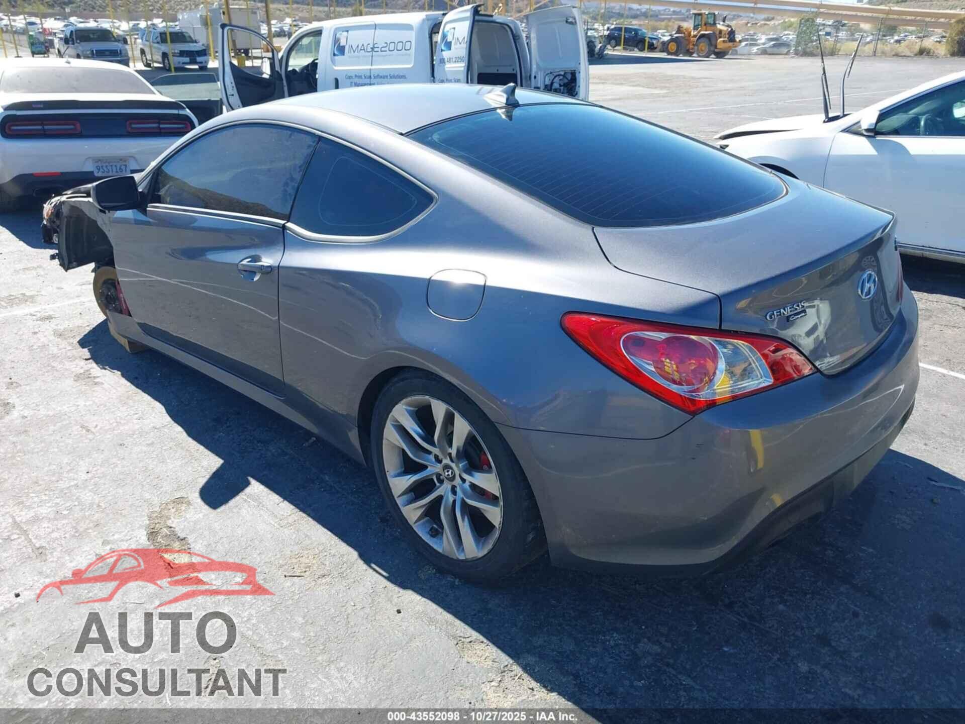 HYUNDAI GENESIS 2013 - KMHHT6KD3DU109852