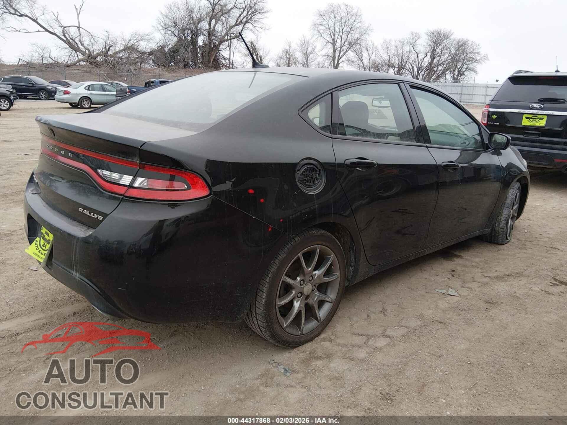 DODGE DART 2013 - 1C3CDFBA9DD328921