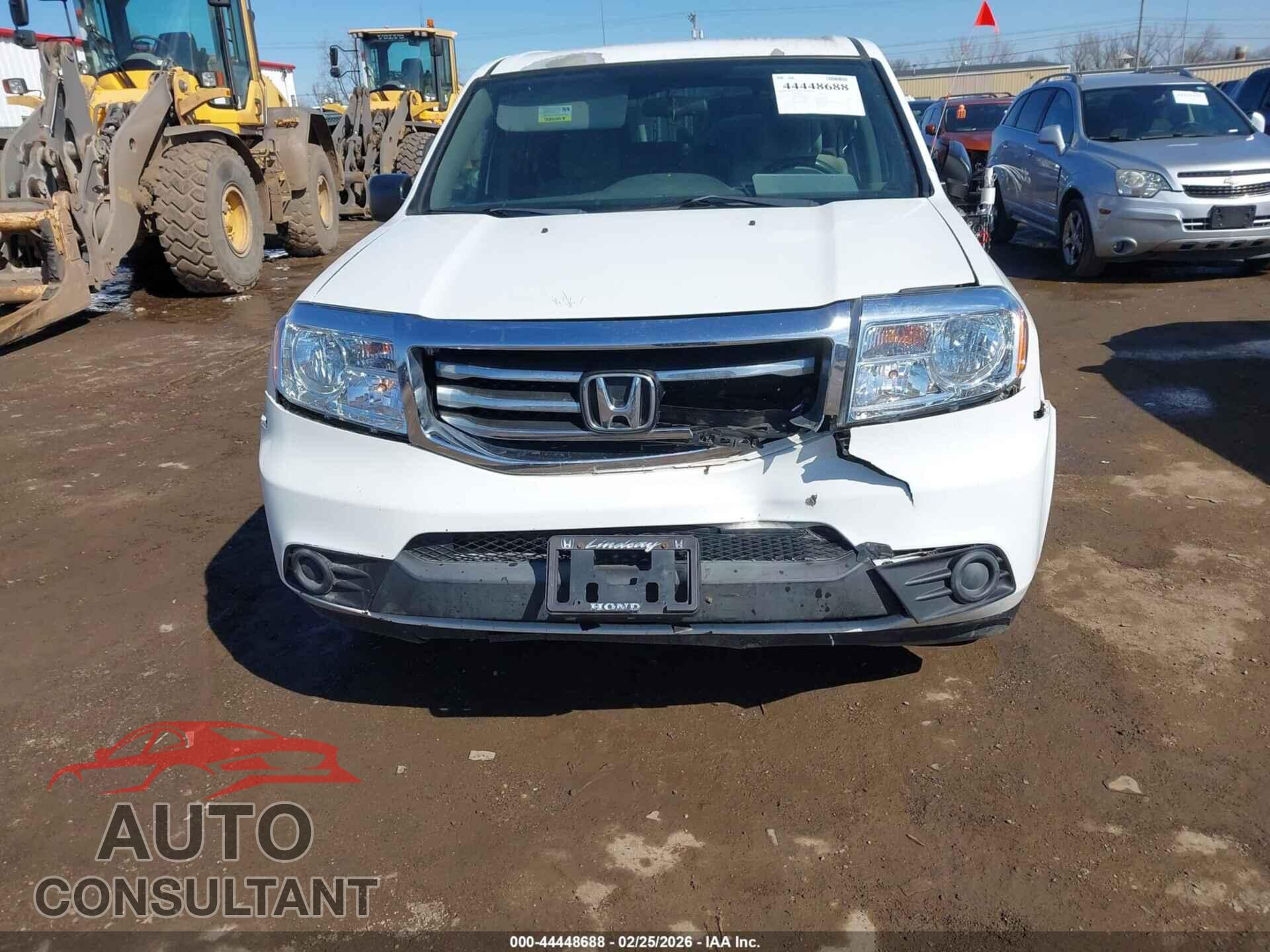 HONDA PILOT 2013 - 5FNYF4H29DB082204