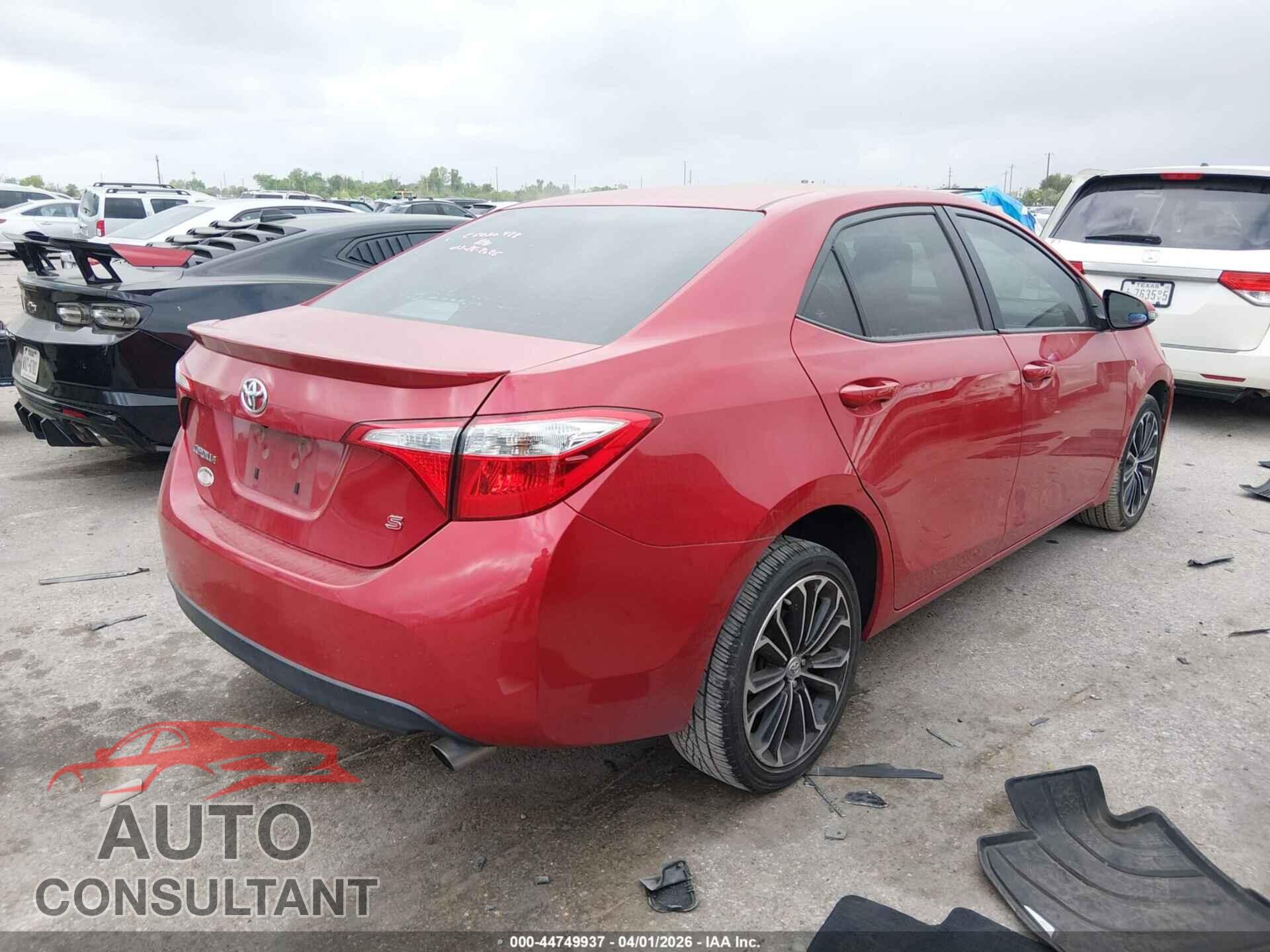 TOYOTA COROLLA 2014 - 2T1BURHE2EC002444