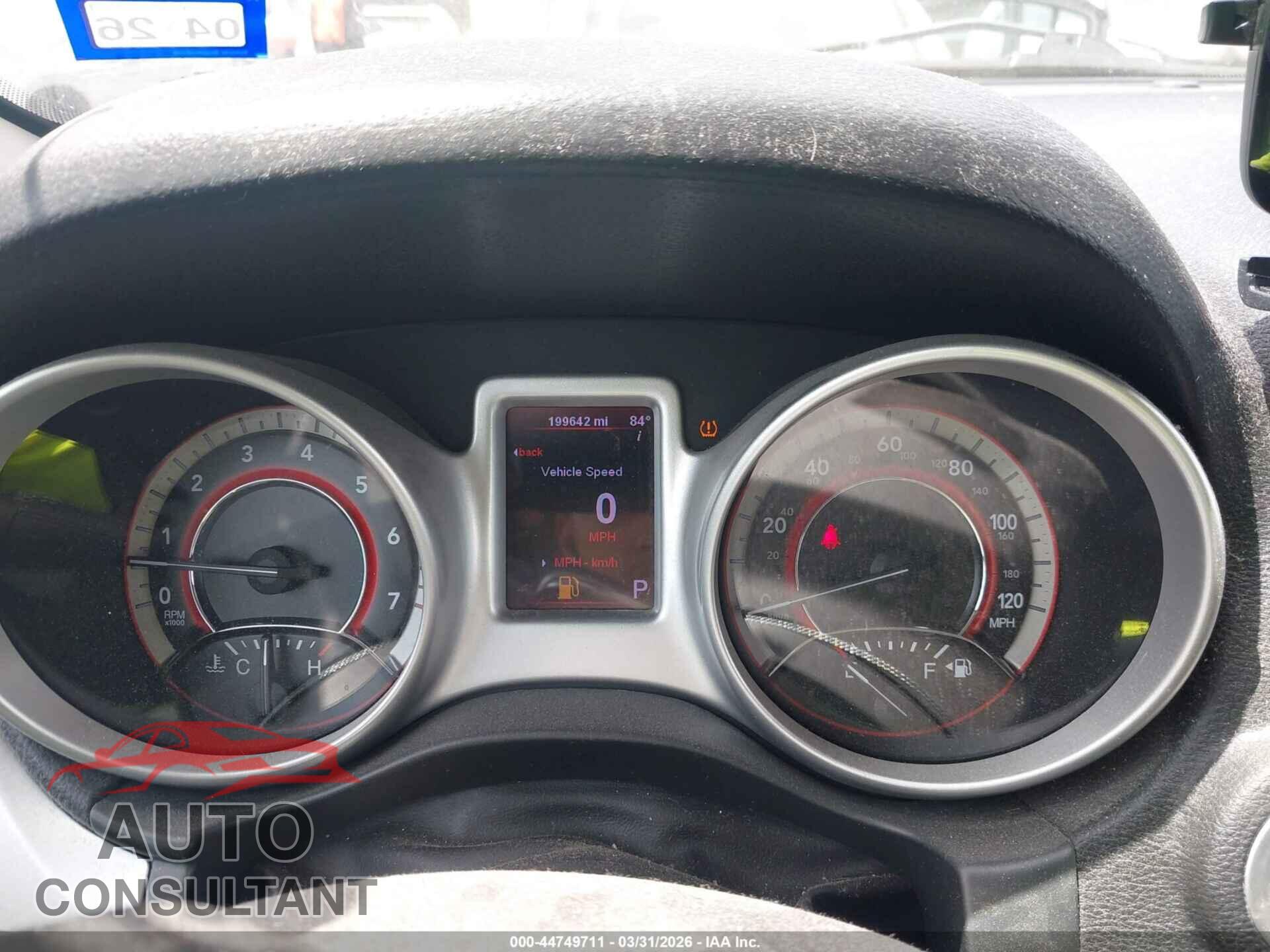 DODGE JOURNEY 2012 - 3C4PDCBG7CT189042