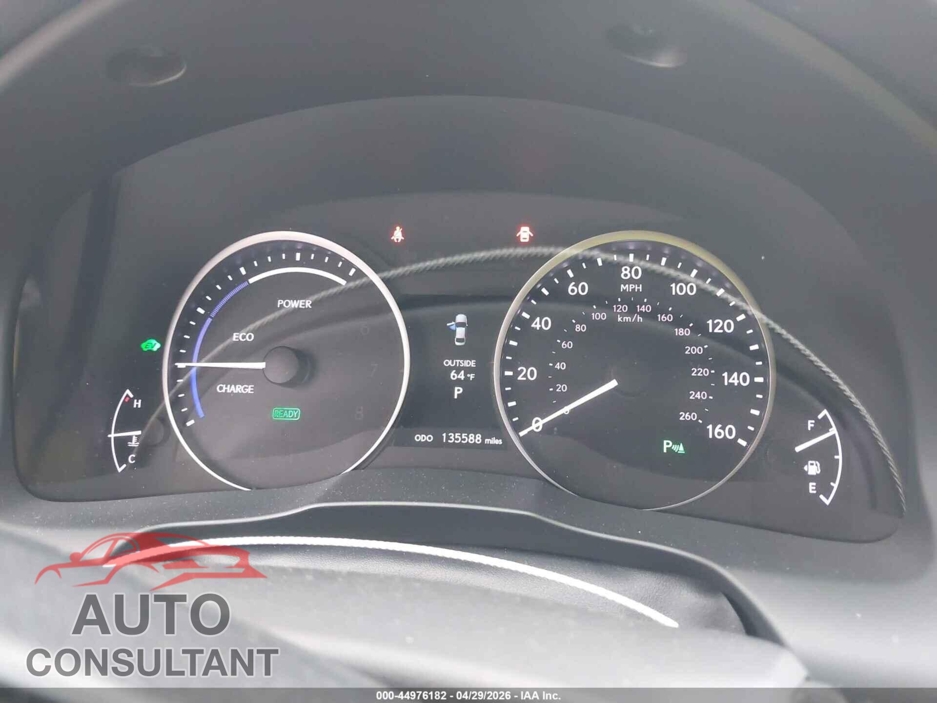 LEXUS ES 300H 2014 - JTHBW1GG4E2046926