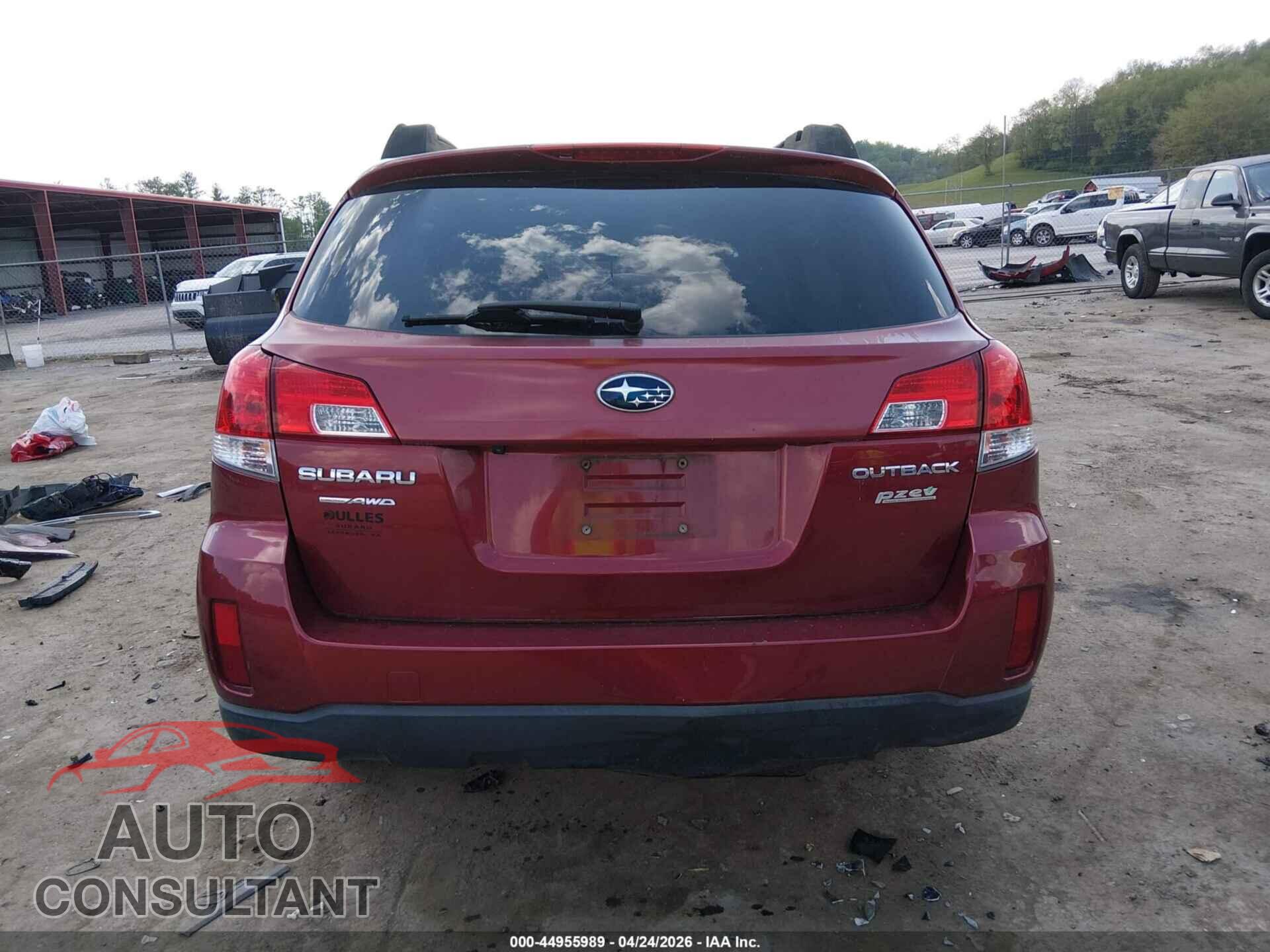 SUBARU OUTBACK 2013 - 4S4BRBGC5D3236802