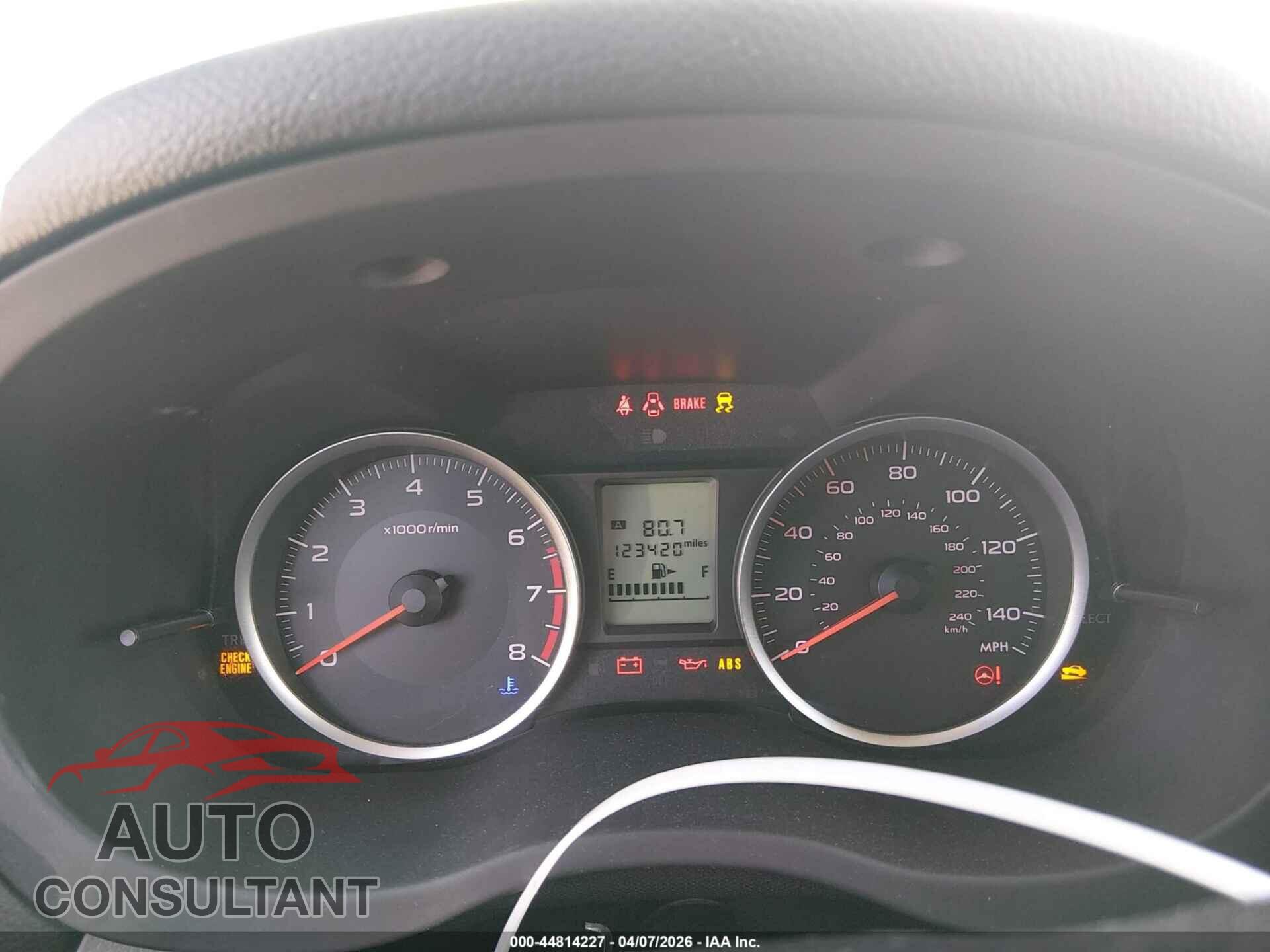 SUBARU FORESTER 2014 - JF2SJACC2EG481564