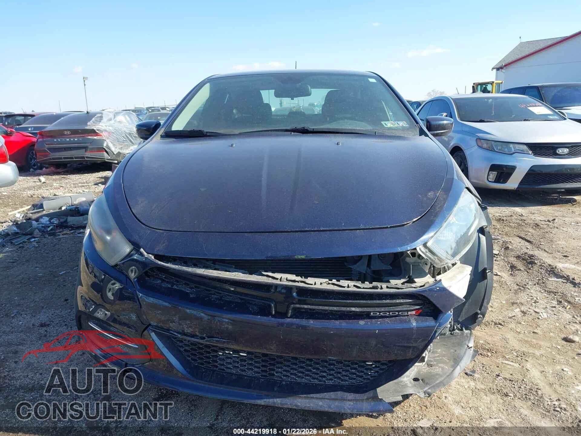 DODGE DART 2015 - 1C3CDFBB3FD151262
