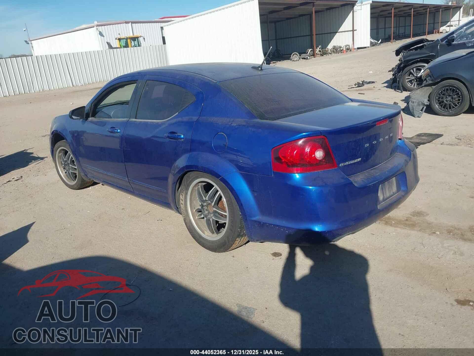 DODGE AVENGER 2012 - 1C3CDZAG6CN310246