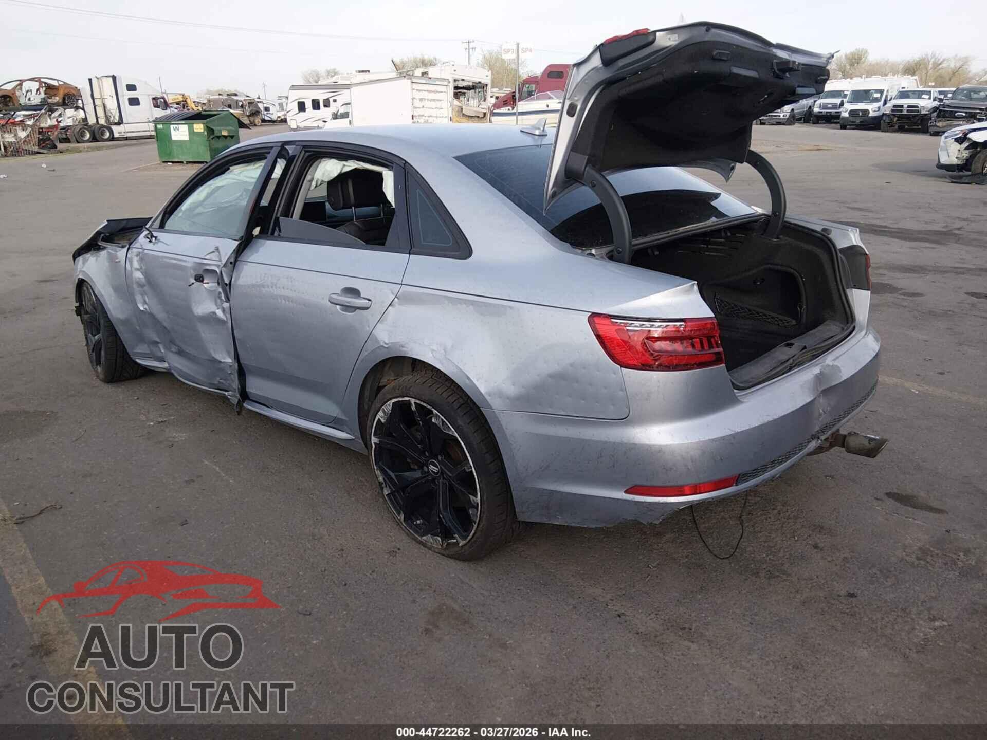 AUDI A4 2017 - WAUDNAF4XHN054047