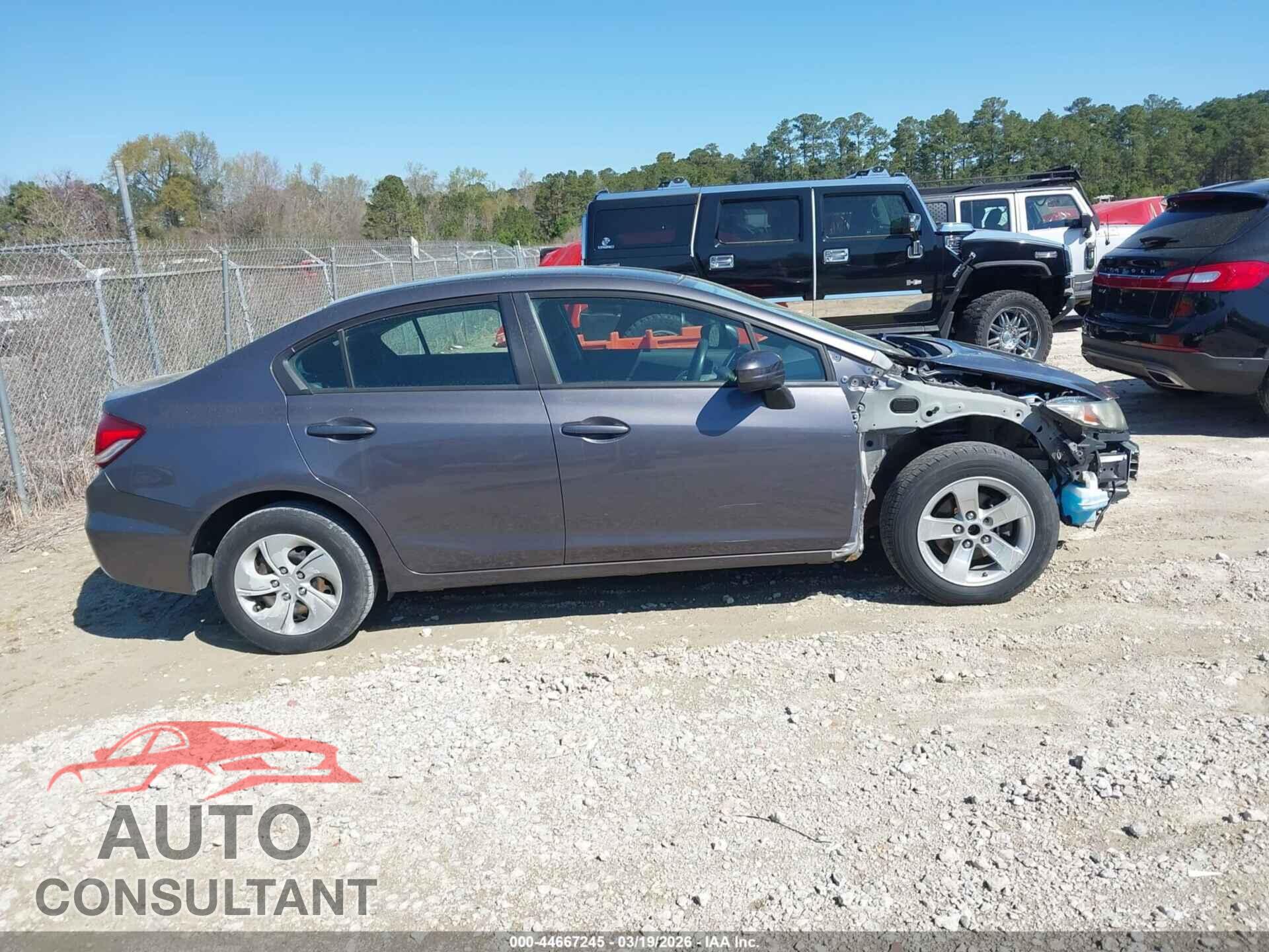 HONDA CIVIC 2014 - 19XFB2F56EE258508