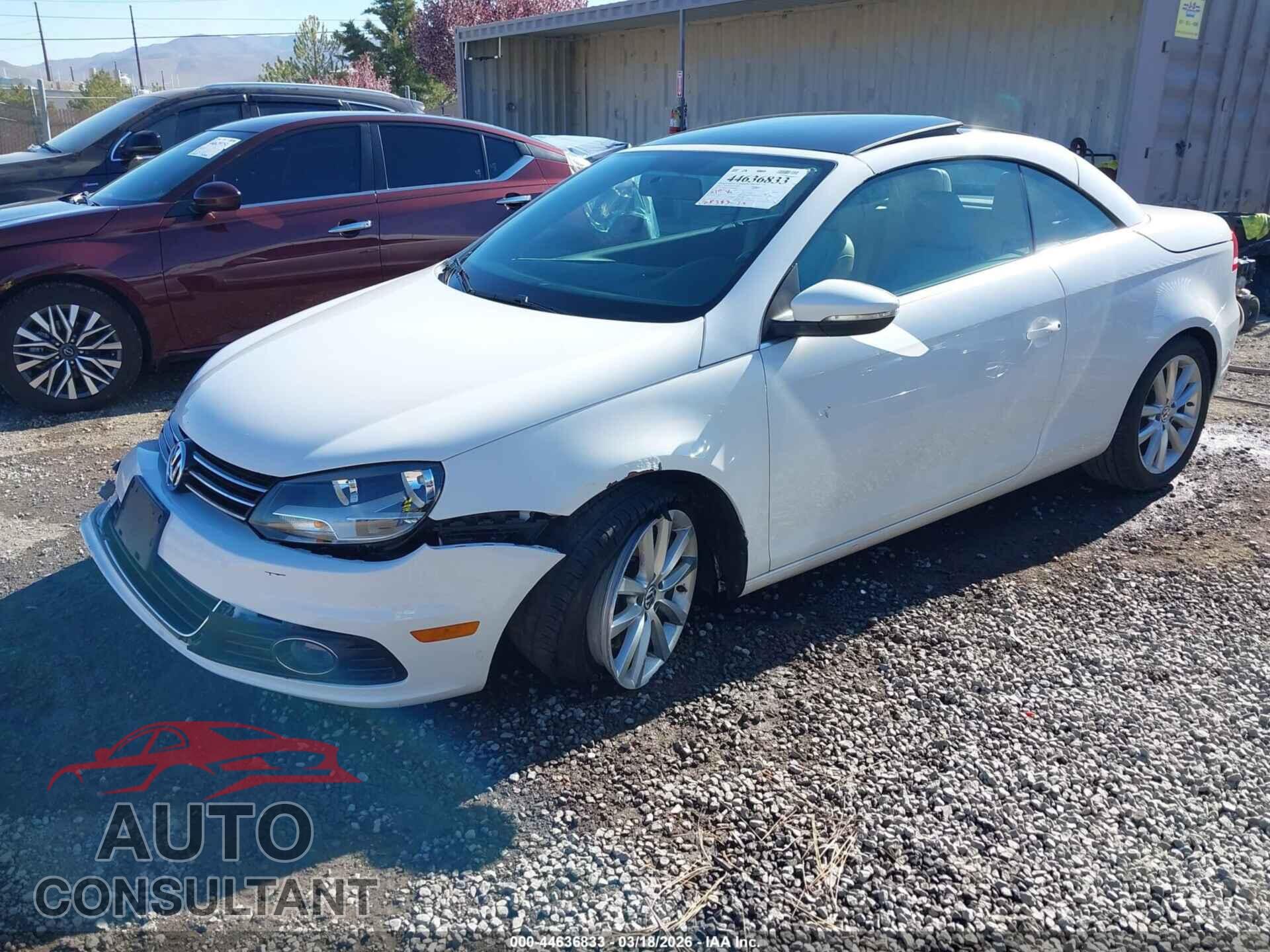 VOLKSWAGEN EOS 2013 - WVWBW8AH0DV008005