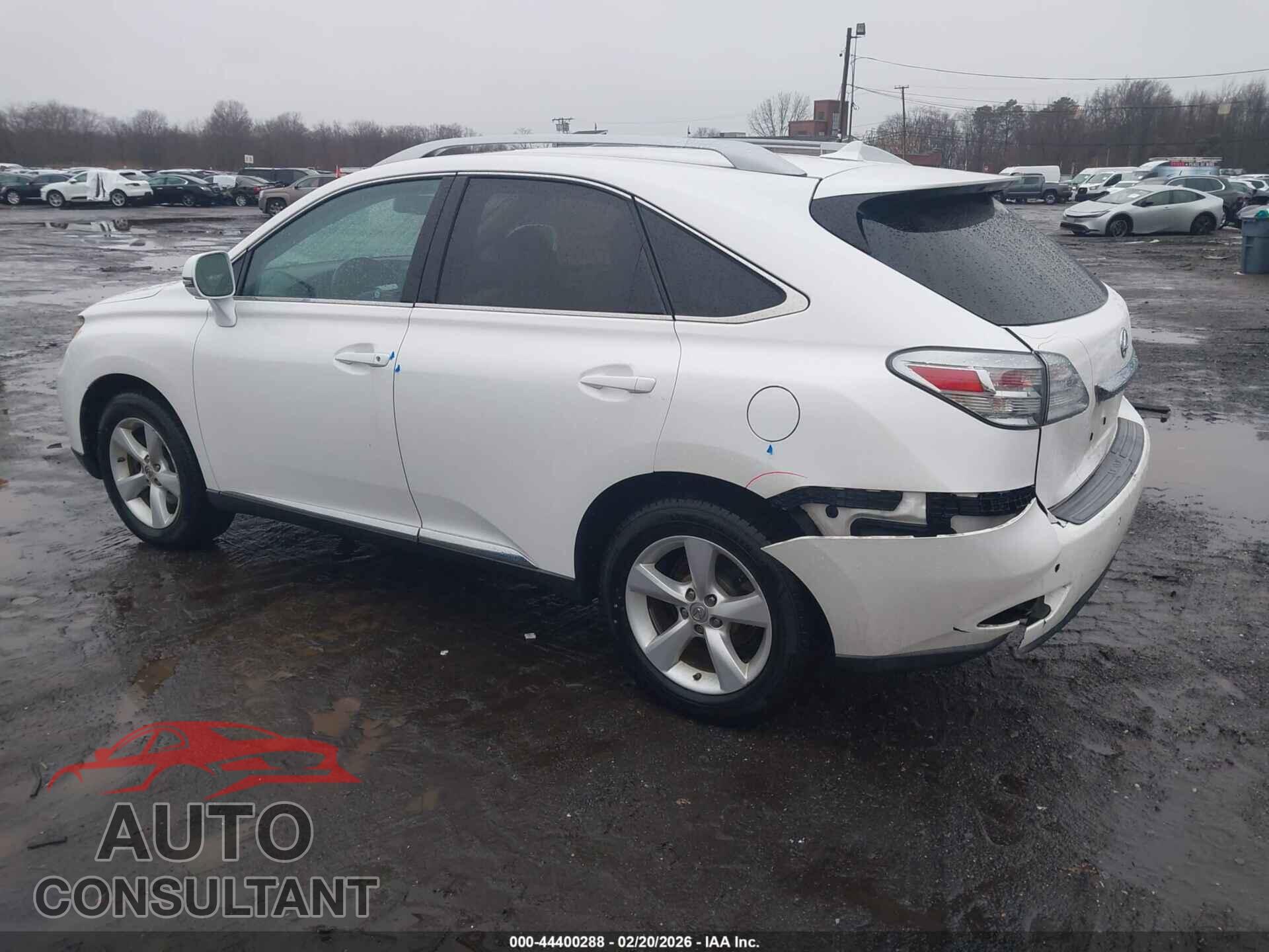 LEXUS RX 350 2012 - 2T2BK1BA6CC122799