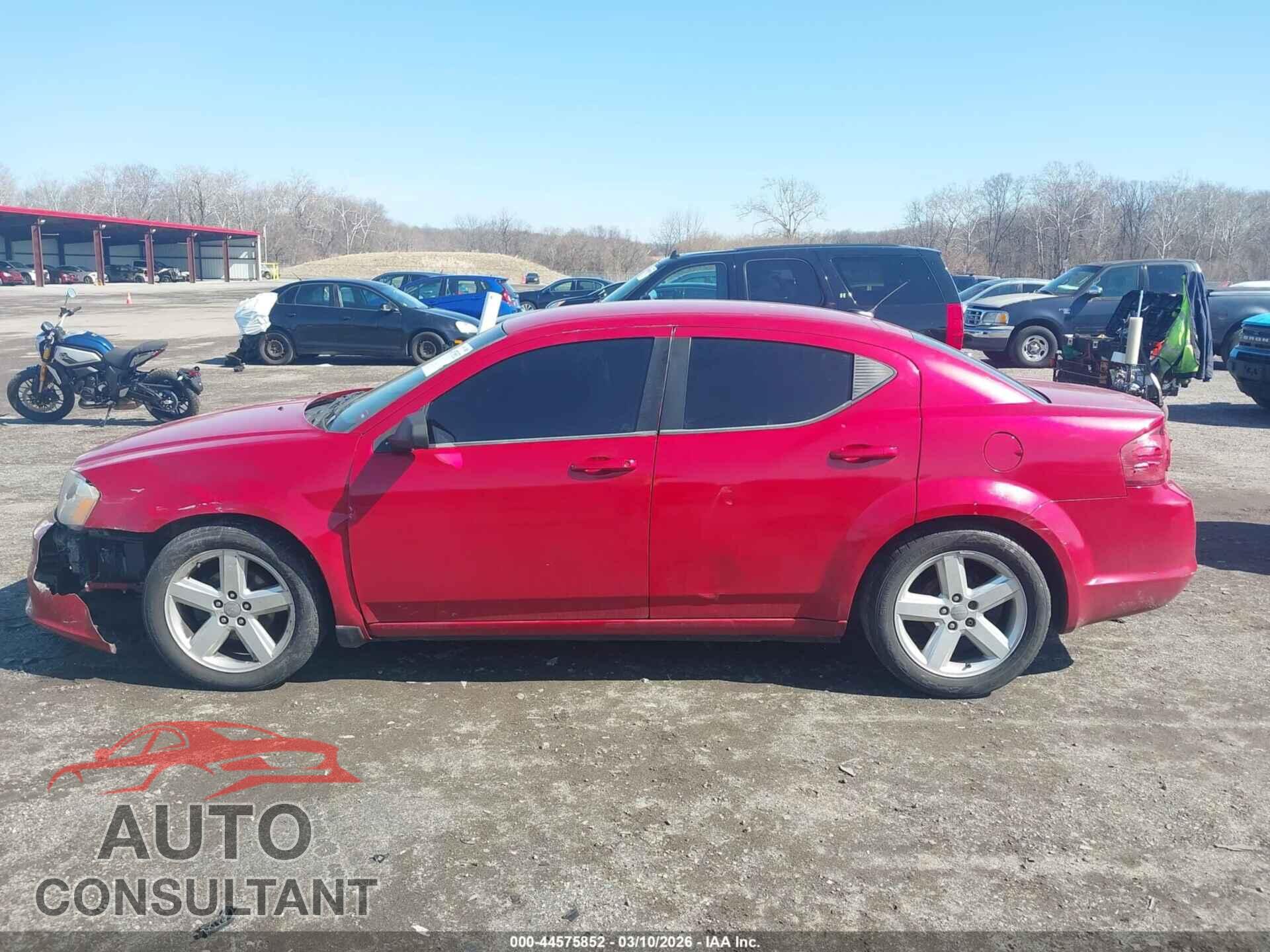 DODGE AVENGER 2013 - 1C3CDZAB0DN662244