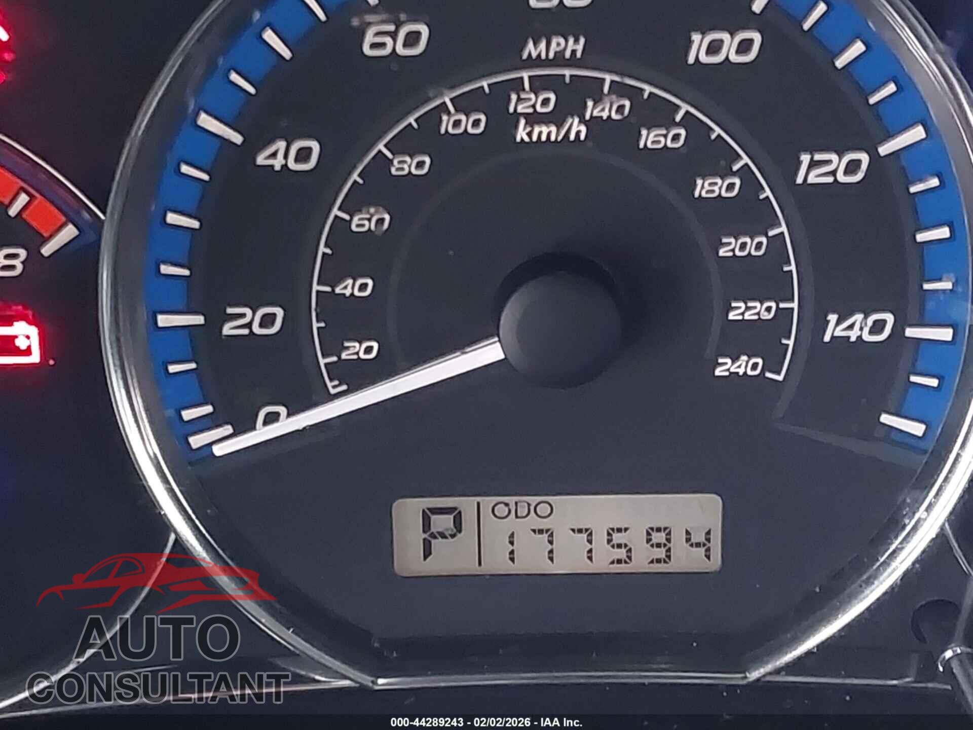 SUBARU FORESTER 2012 - JF2SHBEC6CH451988