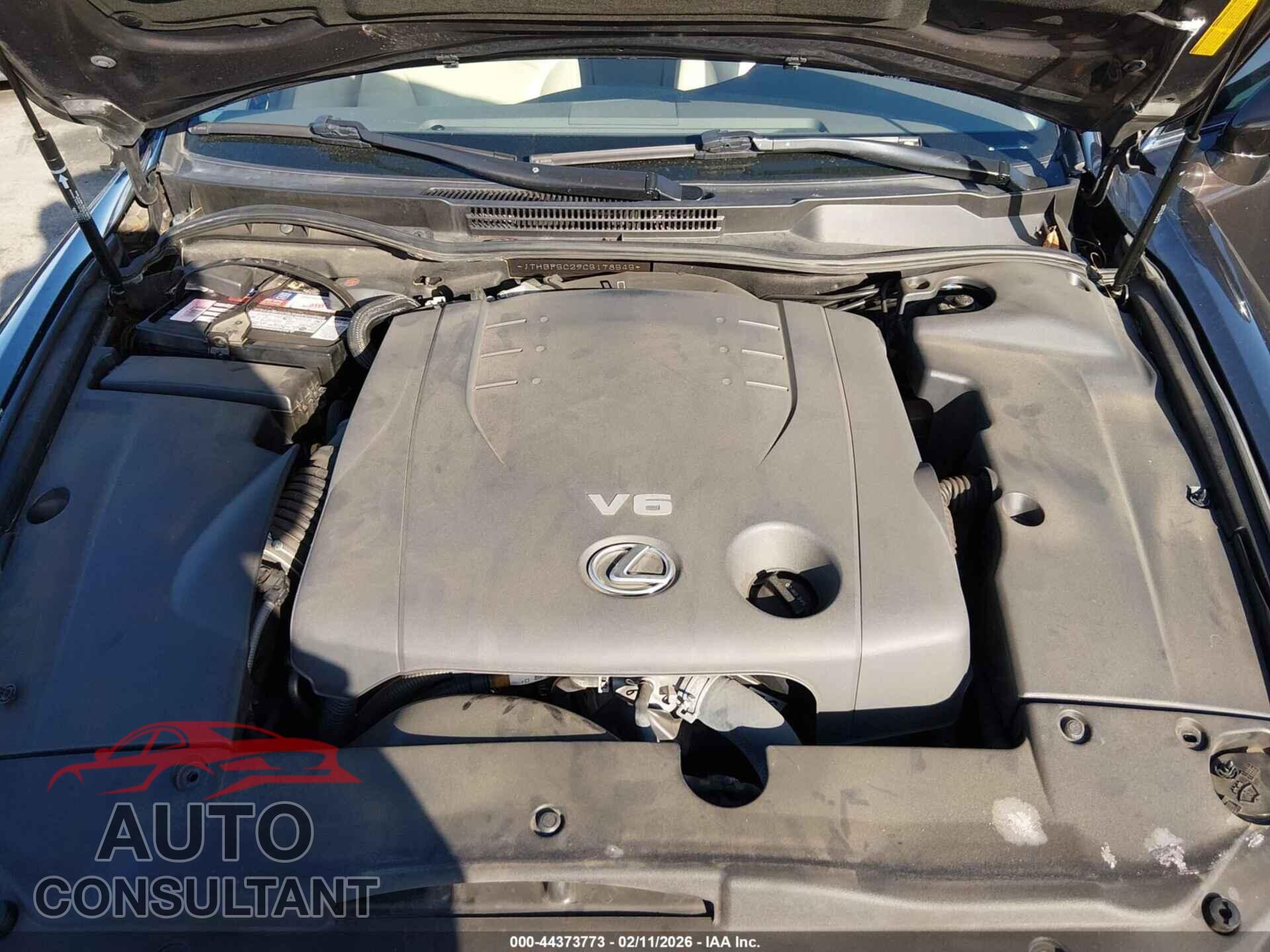 LEXUS IS 250 2012 - JTHBF5C29C5178545
