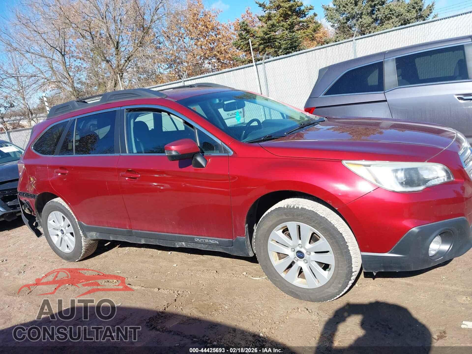 SUBARU OUTBACK 2015 - 4S4BSAFC2F3292778