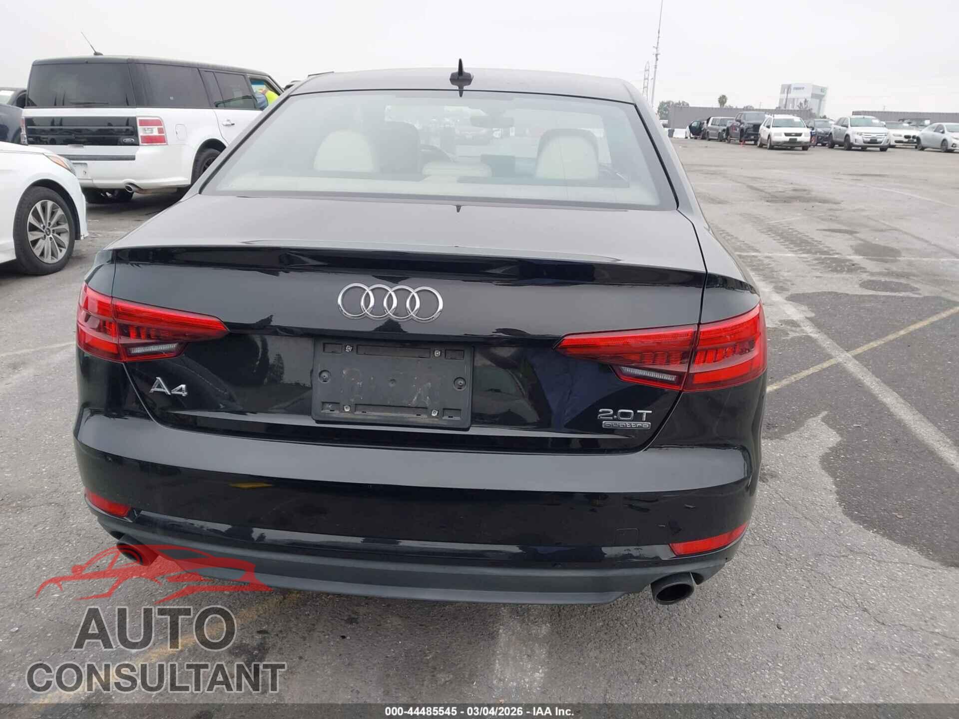 AUDI A4 2017 - WAUANAF40HN052097
