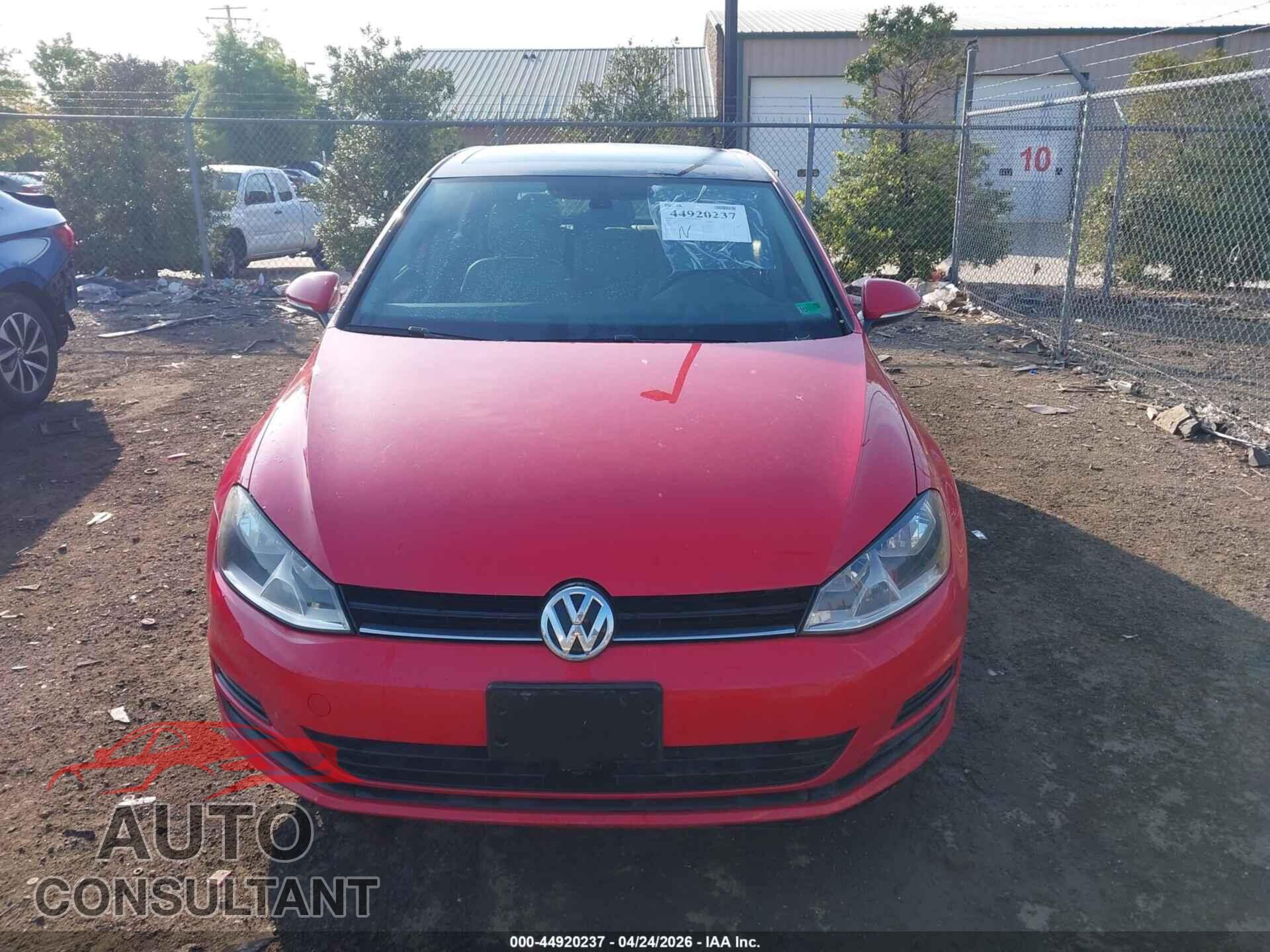 VOLKSWAGEN GOLF 2017 - 3VW217AU2HM030087