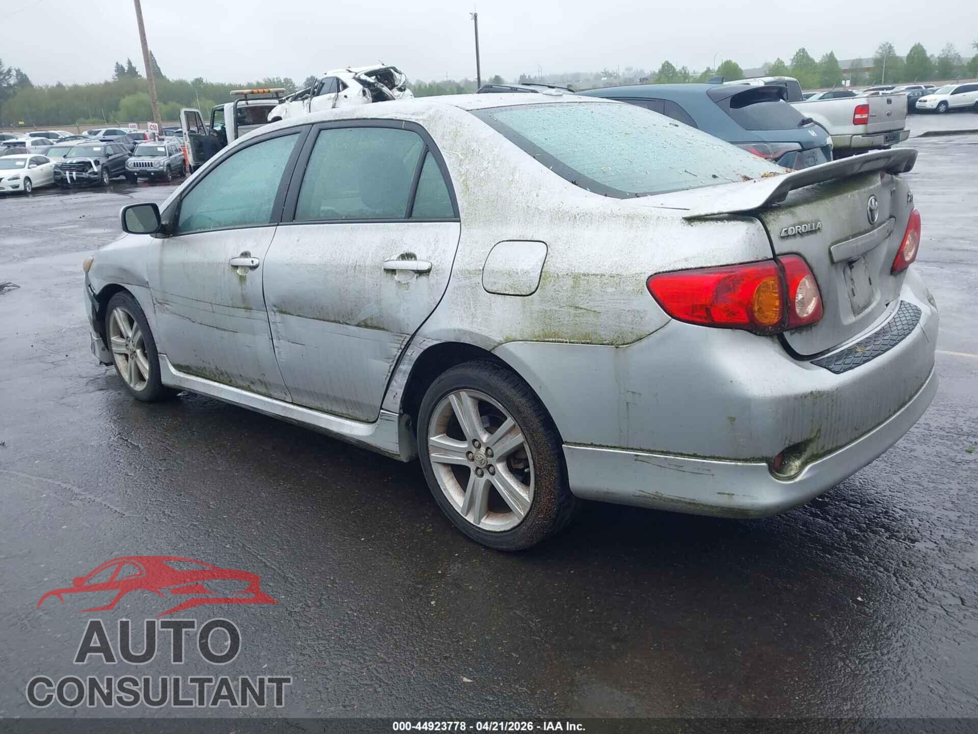 TOYOTA COROLLA 2009 - 1NXBE40E99Z096998