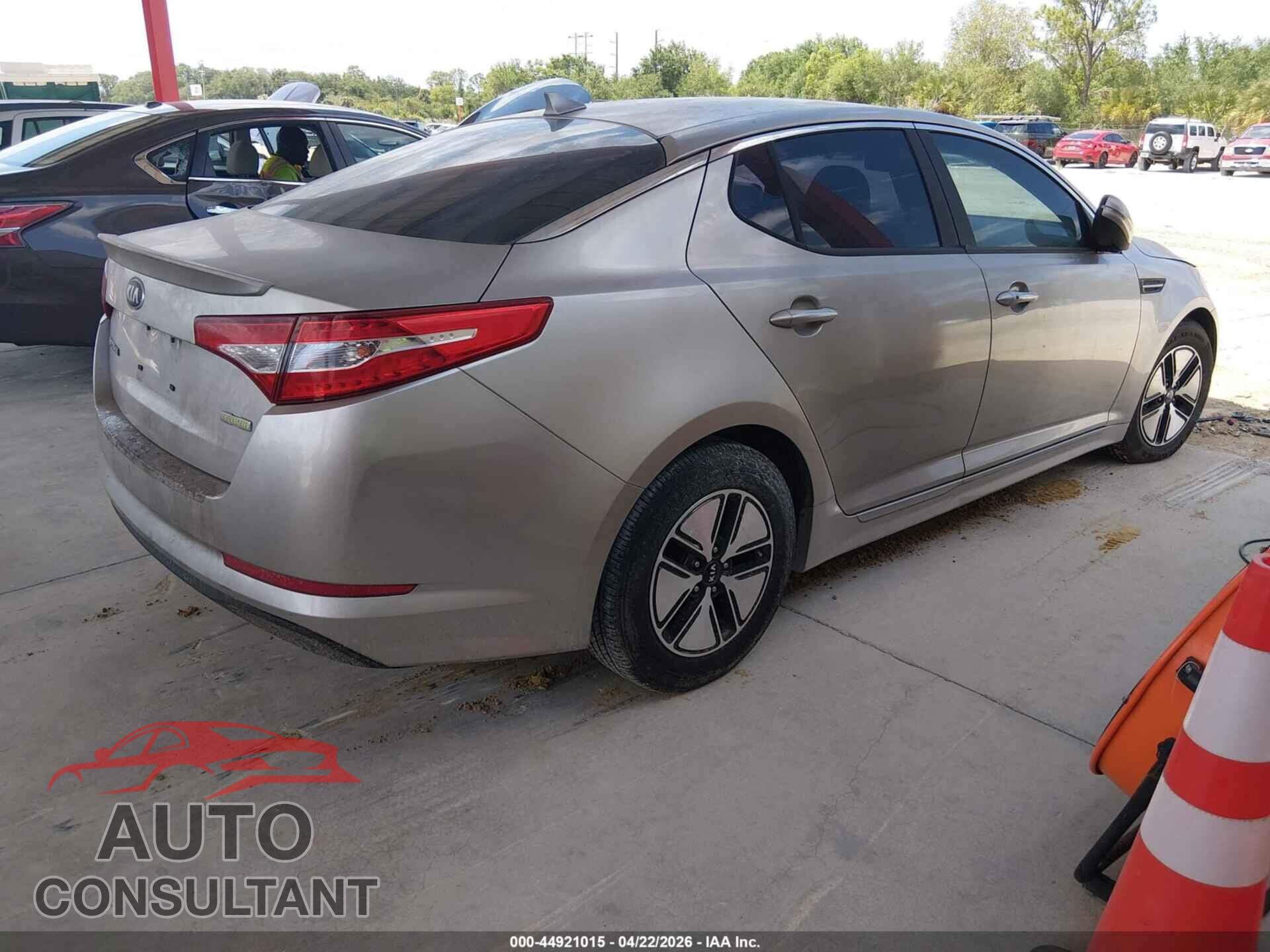 KIA OPTIMA HYBRID 2012 - KNAGM4AD2C5034540