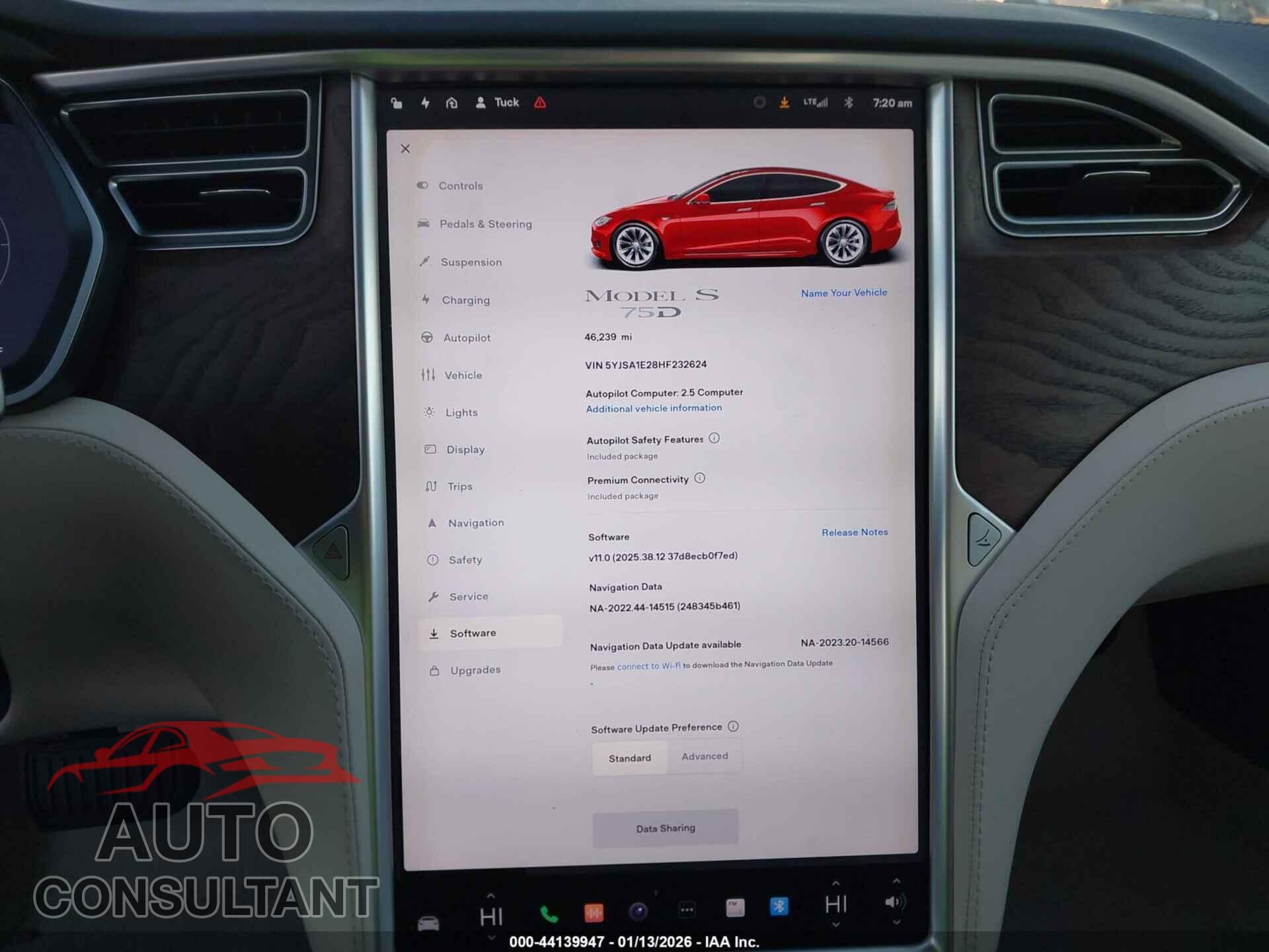 TESLA MODEL S 2017 - 5YJSA1E28HF232624