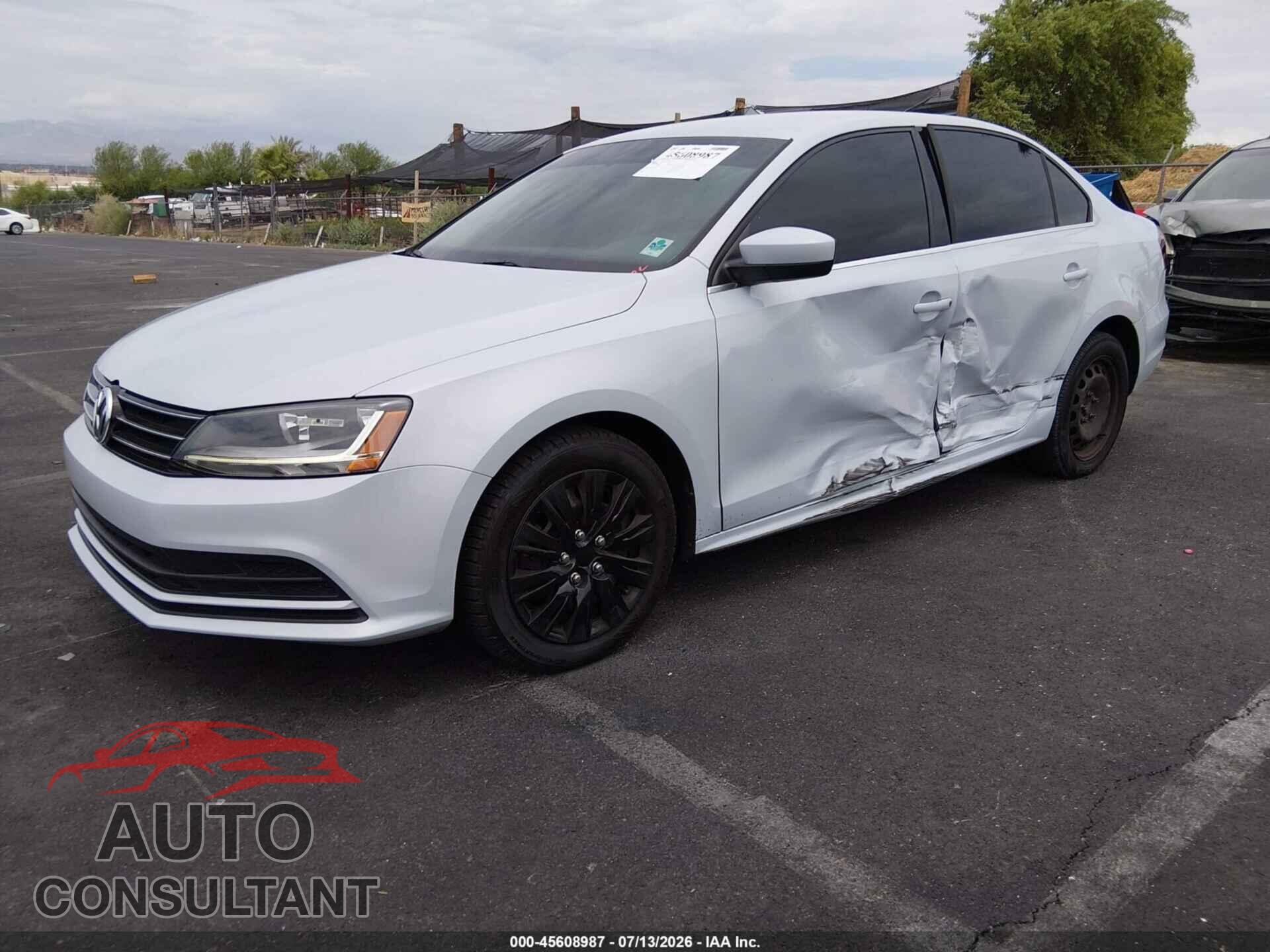 VOLKSWAGEN JETTA 2017 - 3VW2B7AJ2HM341134