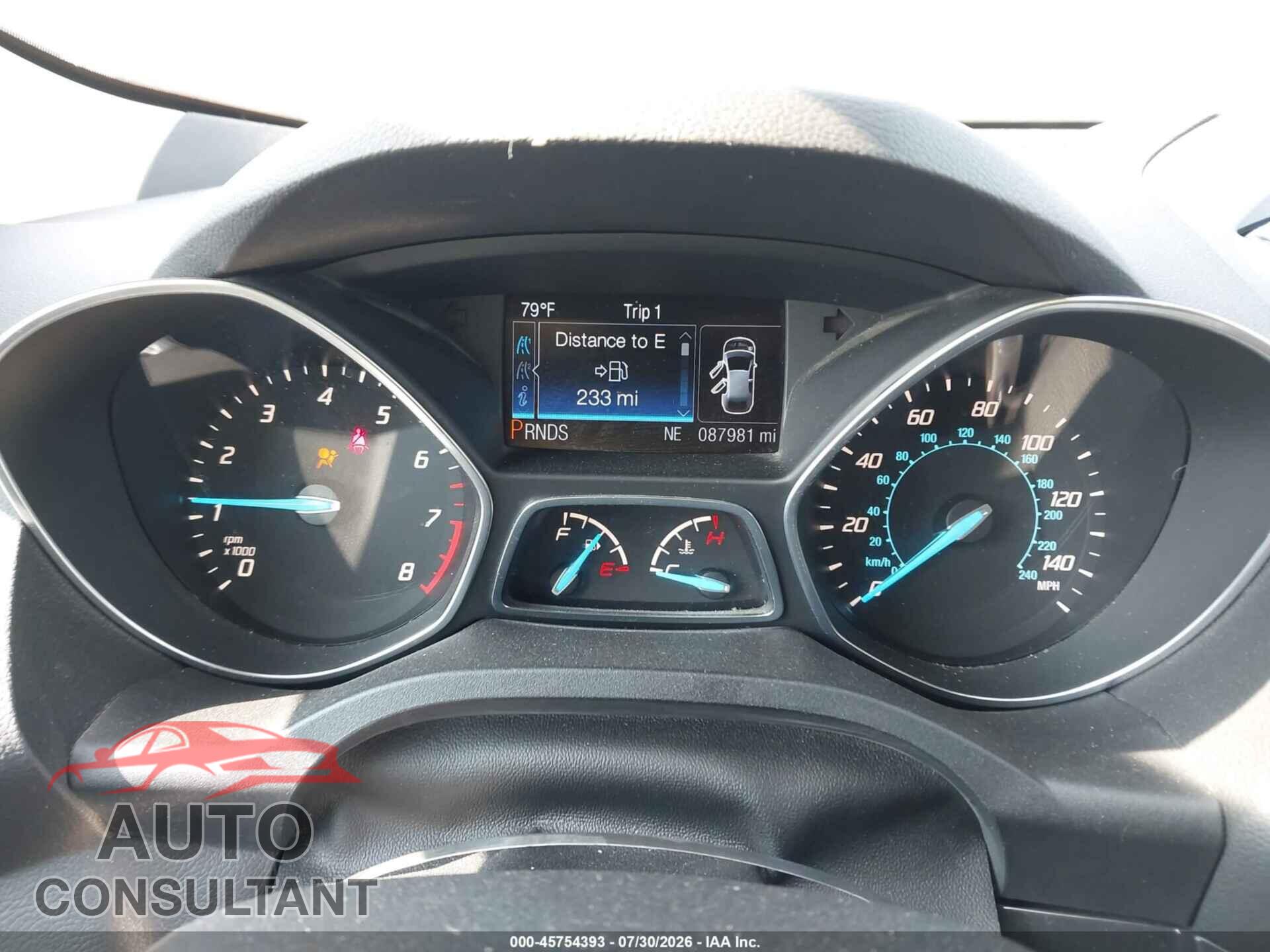 FORD ESCAPE 2014 - 1FMCU9J91EUB04494