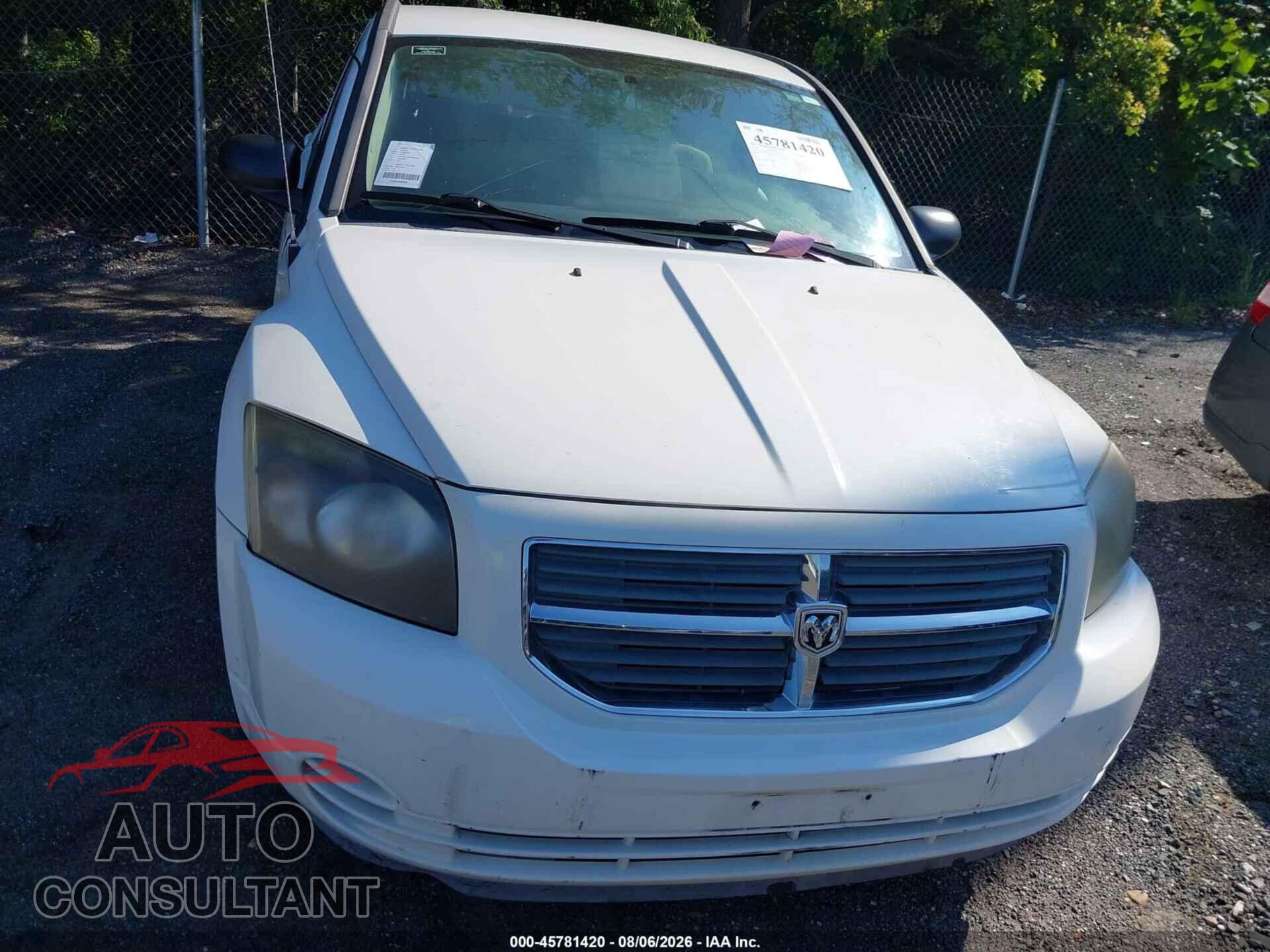 DODGE CALIBER 2010 - 1B3CB4HA7AD532207