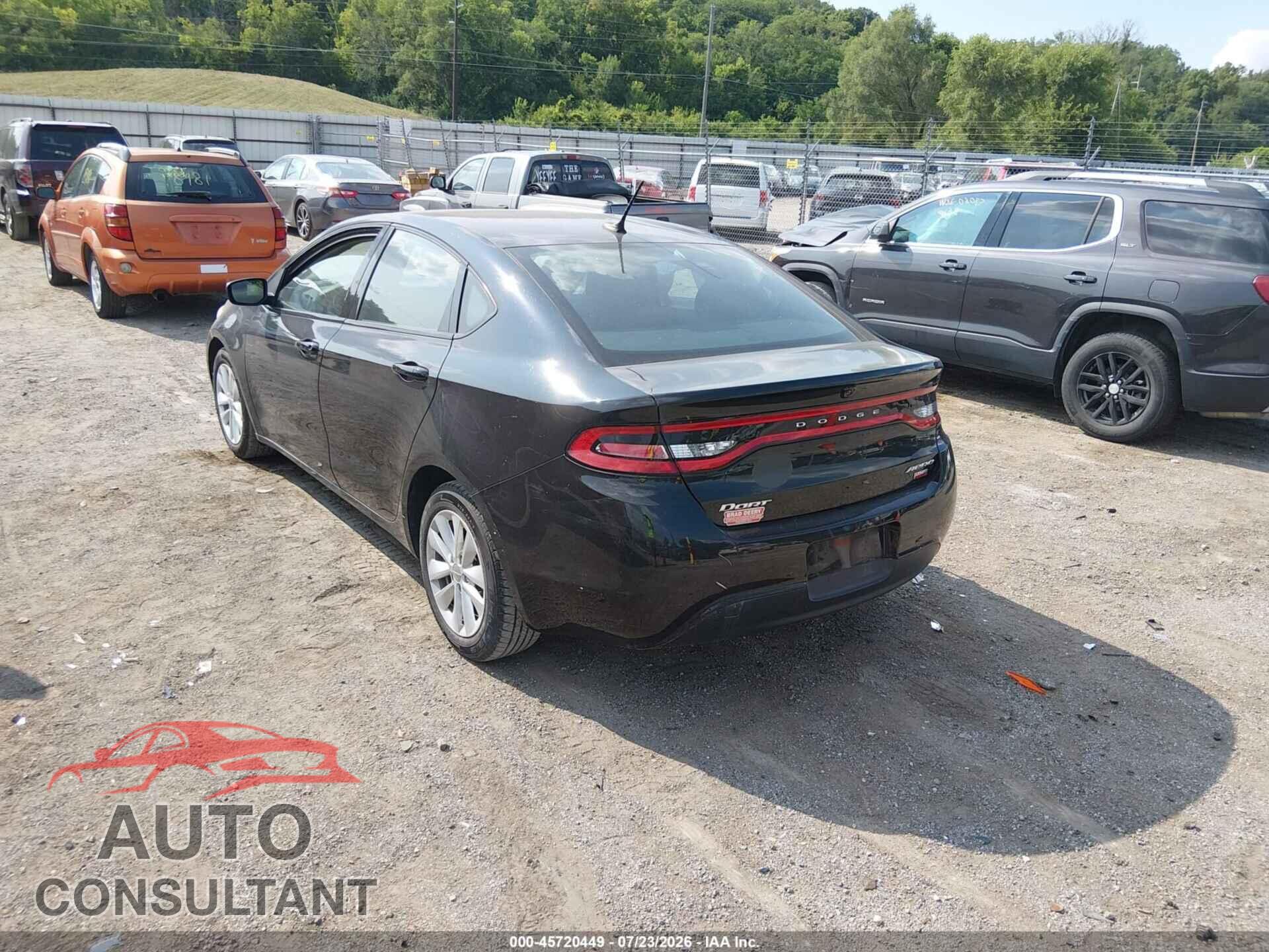 DODGE DART 2015 - 1C3CDFDH4FD123522