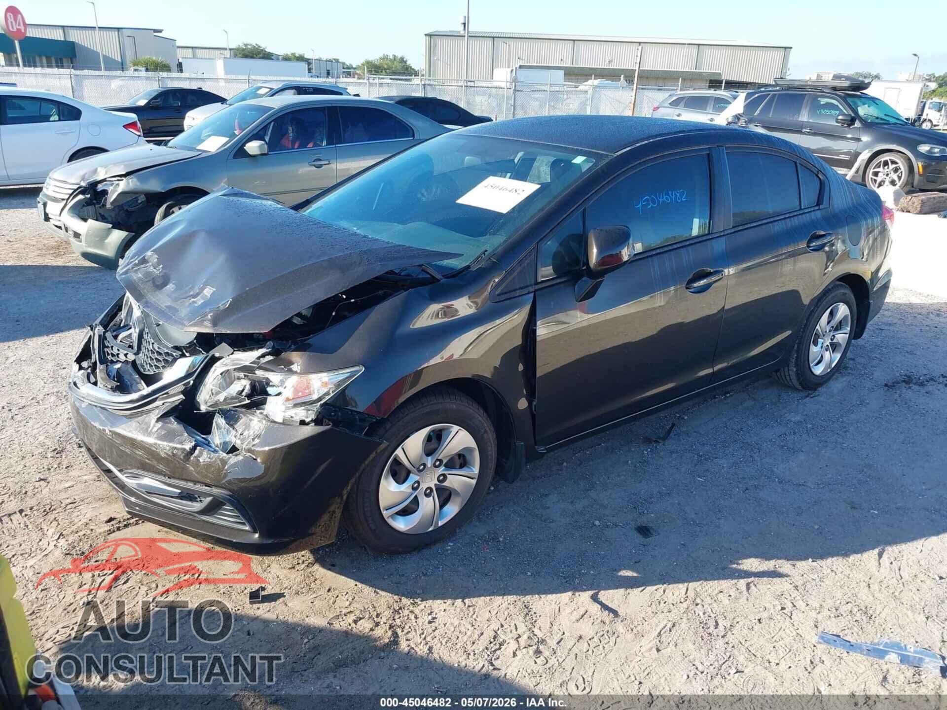 HONDA CIVIC 2013 - 19XFB2F54DE031185