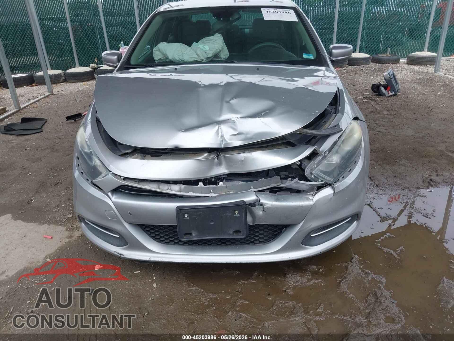 DODGE DART 2015 - 1C3CDFBB6FD390496