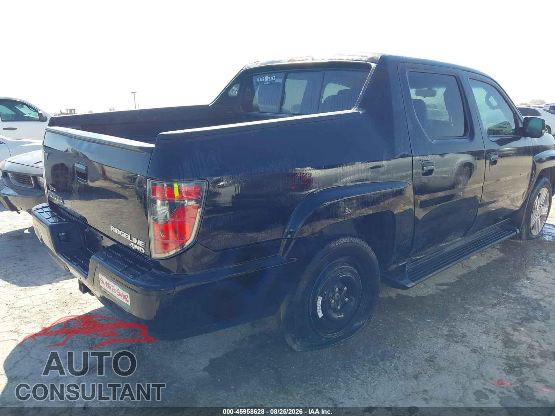 HONDA RIDGELINE 2012 - 5FPYK1F57CB004162