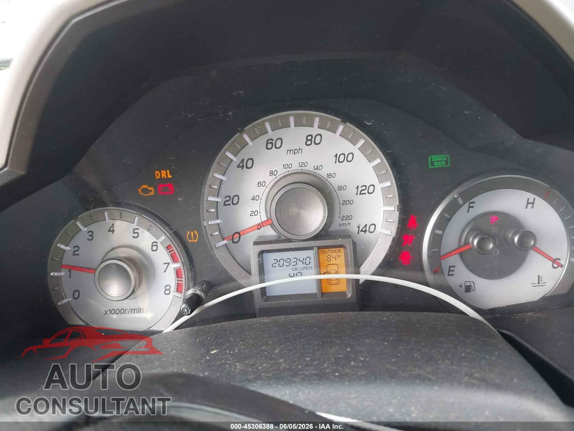 HONDA PILOT 2012 - 5FNYF3H56CB037501