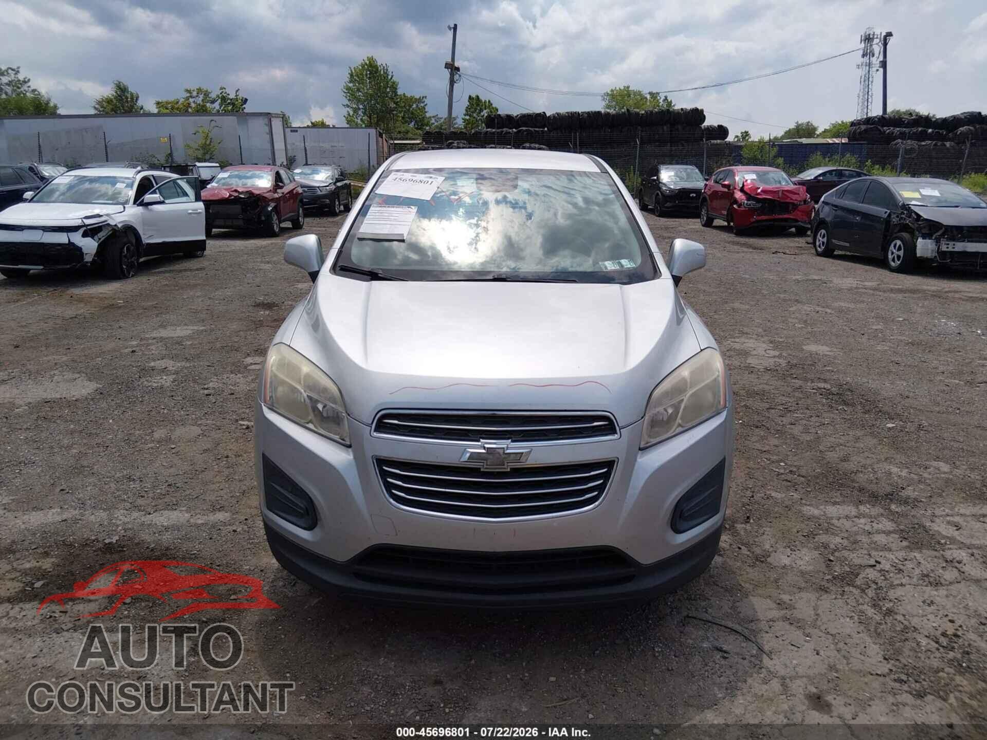 CHEVROLET TRAX 2015 - KL7CJKSB5FB071953