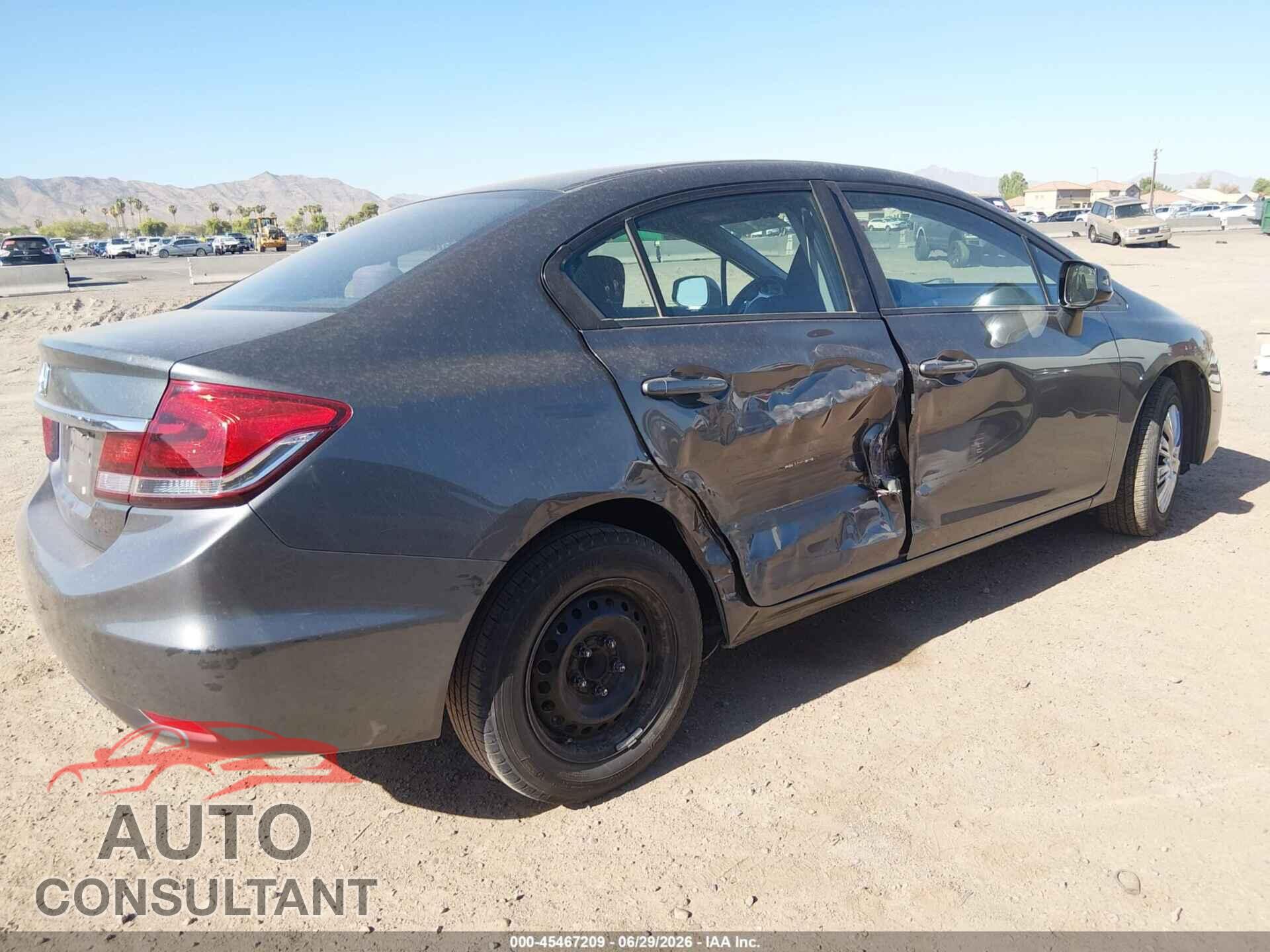 HONDA CIVIC 2013 - 2HGFB2F52DH594693