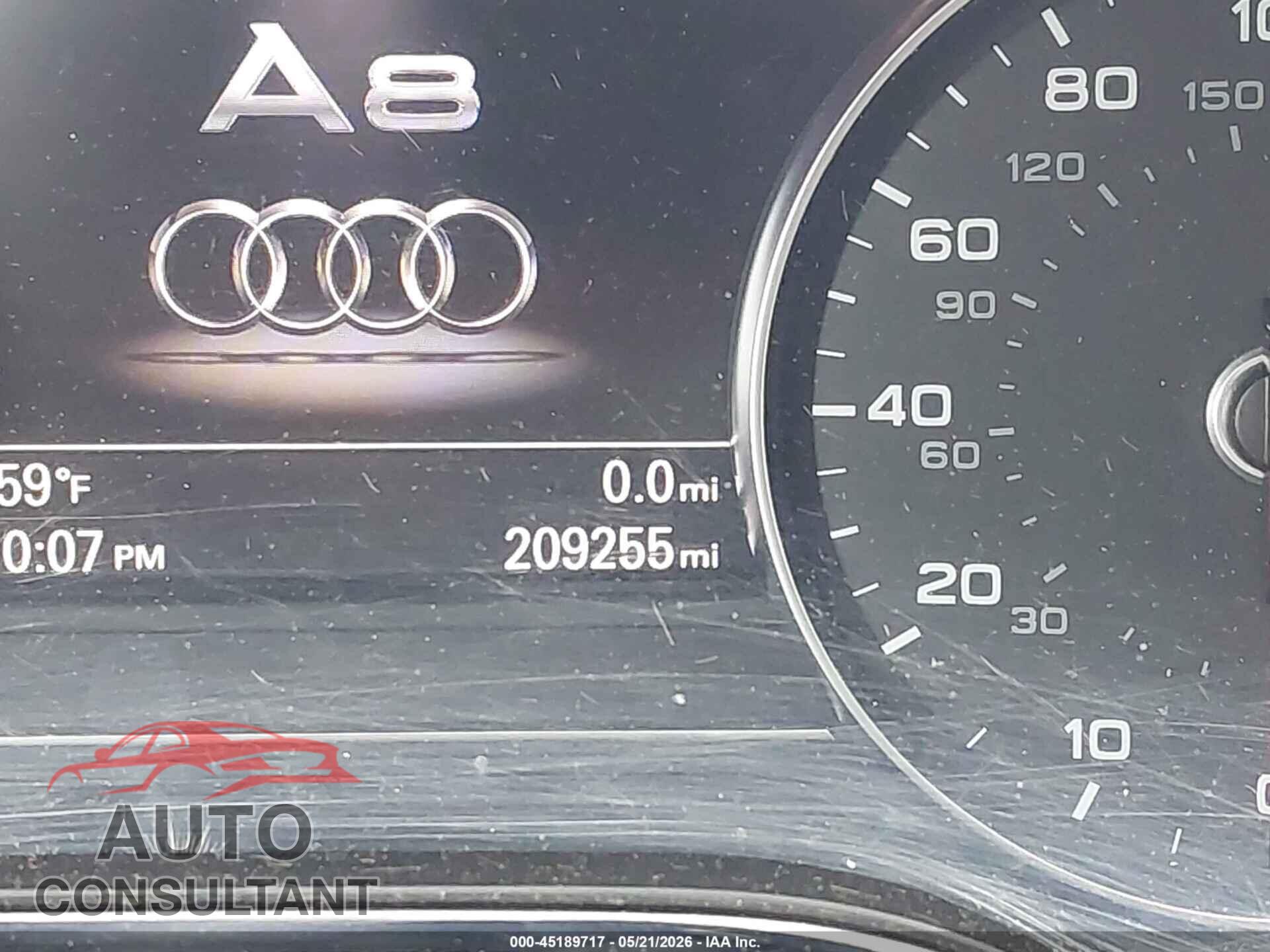 AUDI A8 L 2013 - WAUR2AFD1DN028574
