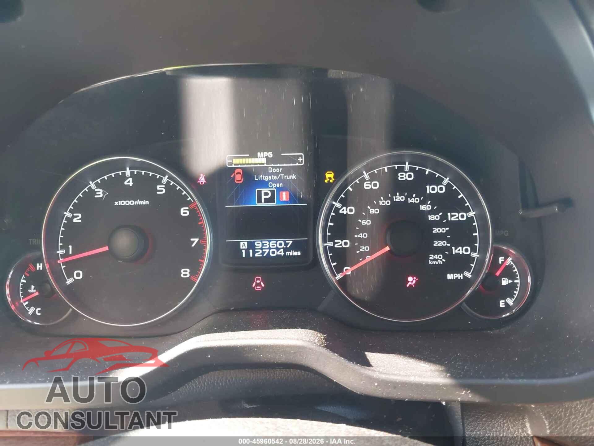 SUBARU OUTBACK 2014 - 4S4BRBLC0E3221325
