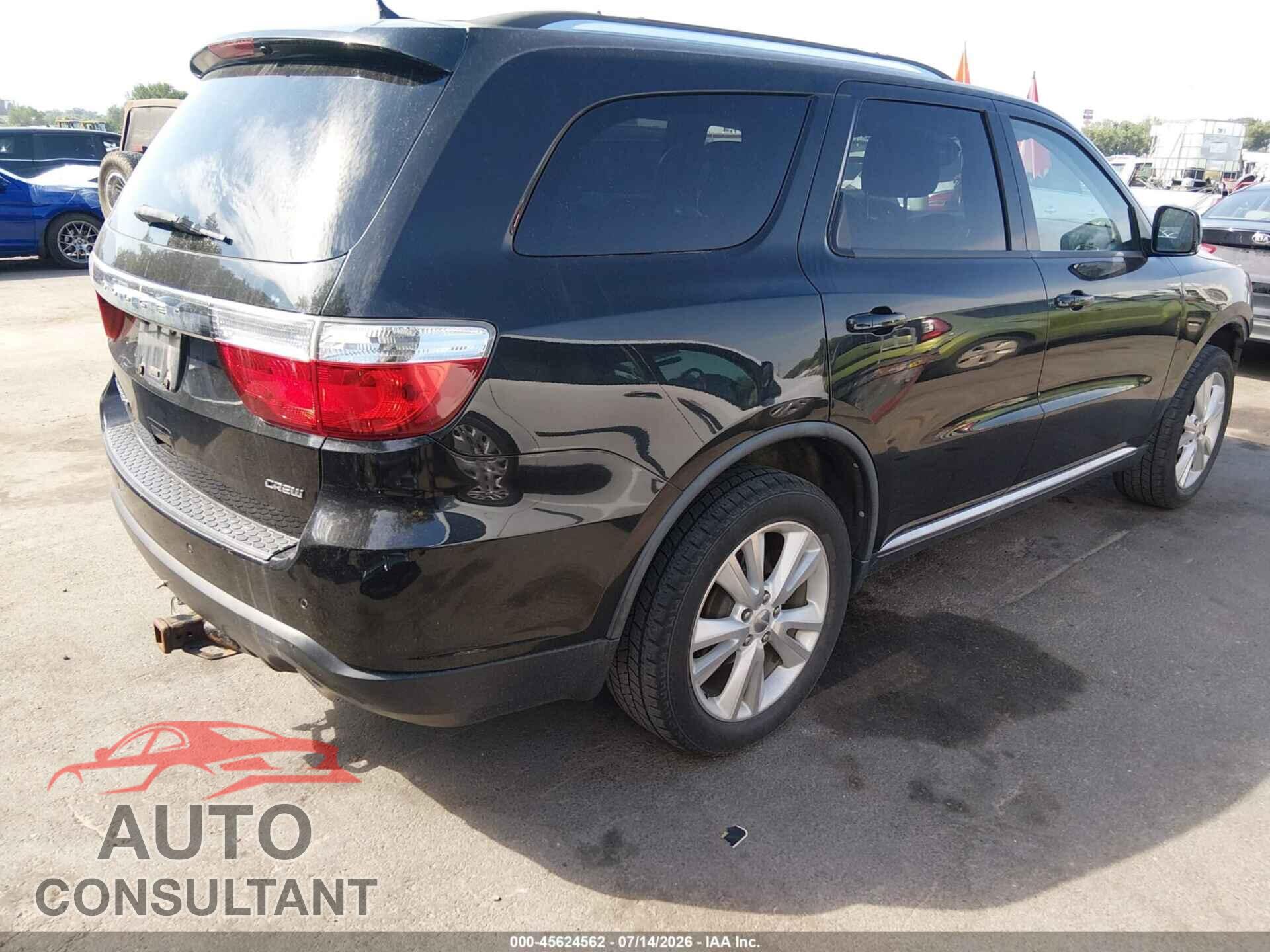 DODGE DURANGO 2012 - 1C4RDJDG6CC169127