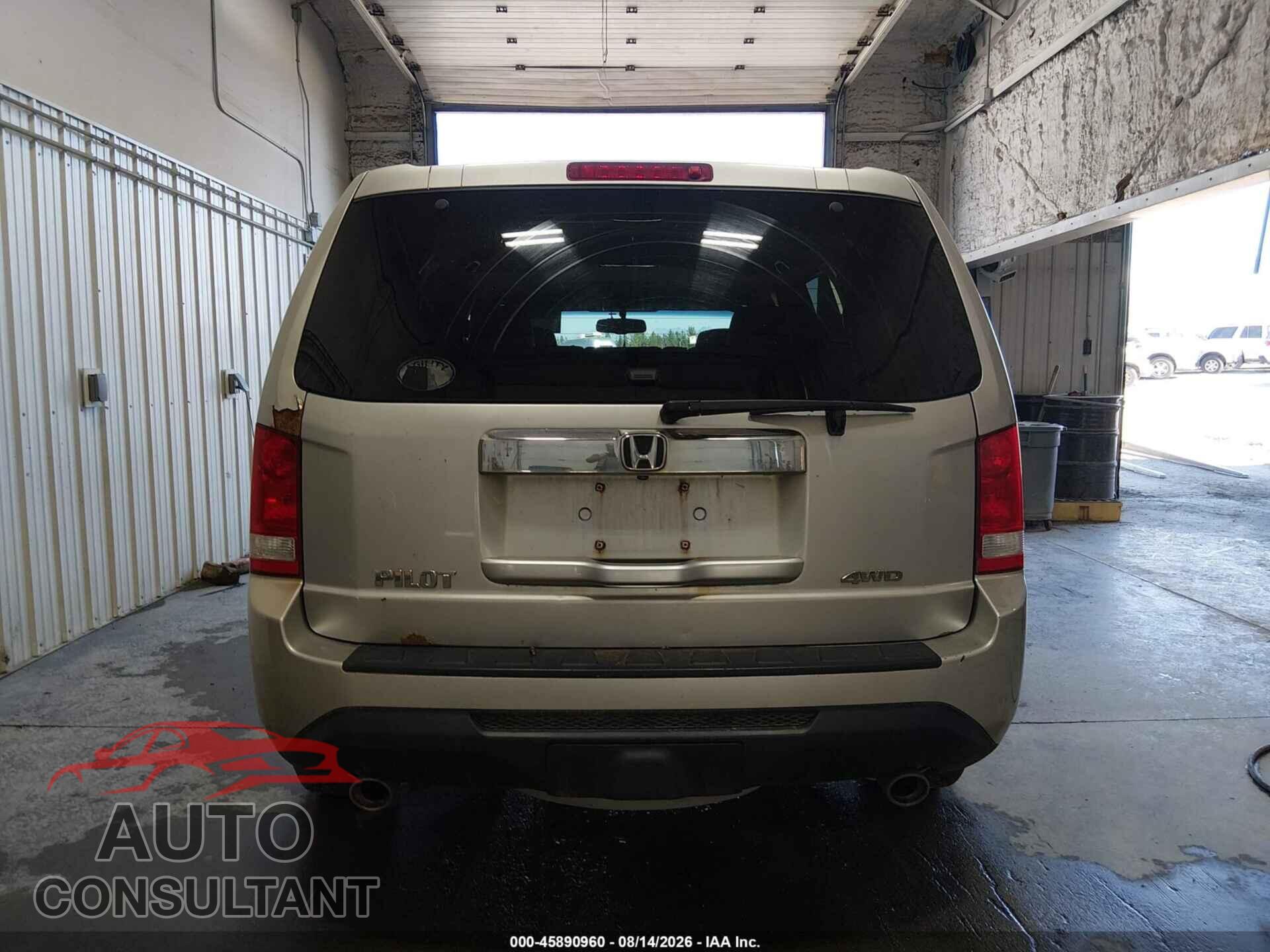 HONDA PILOT 2012 - 5FNYF4H51CB028730