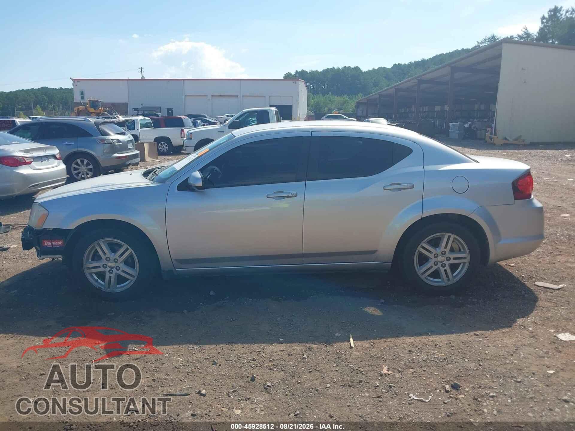 DODGE AVENGER 2012 - 1C3CDZCBXCN258623