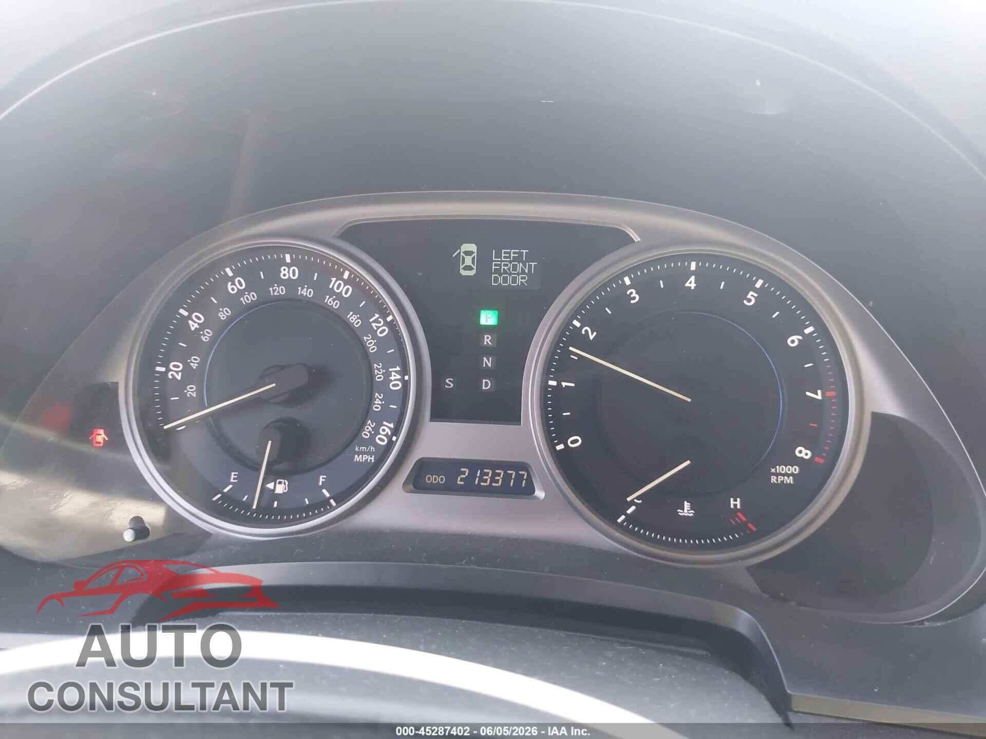 LEXUS IS 250 2010 - JTHBF5C2XA5126001