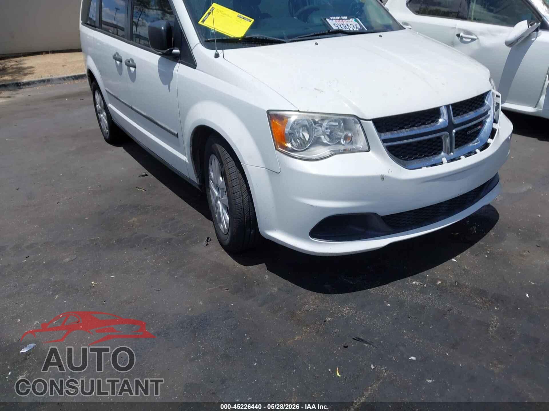DODGE GRAND CARAVAN 2016 - 2C4RDGBG7GR211212