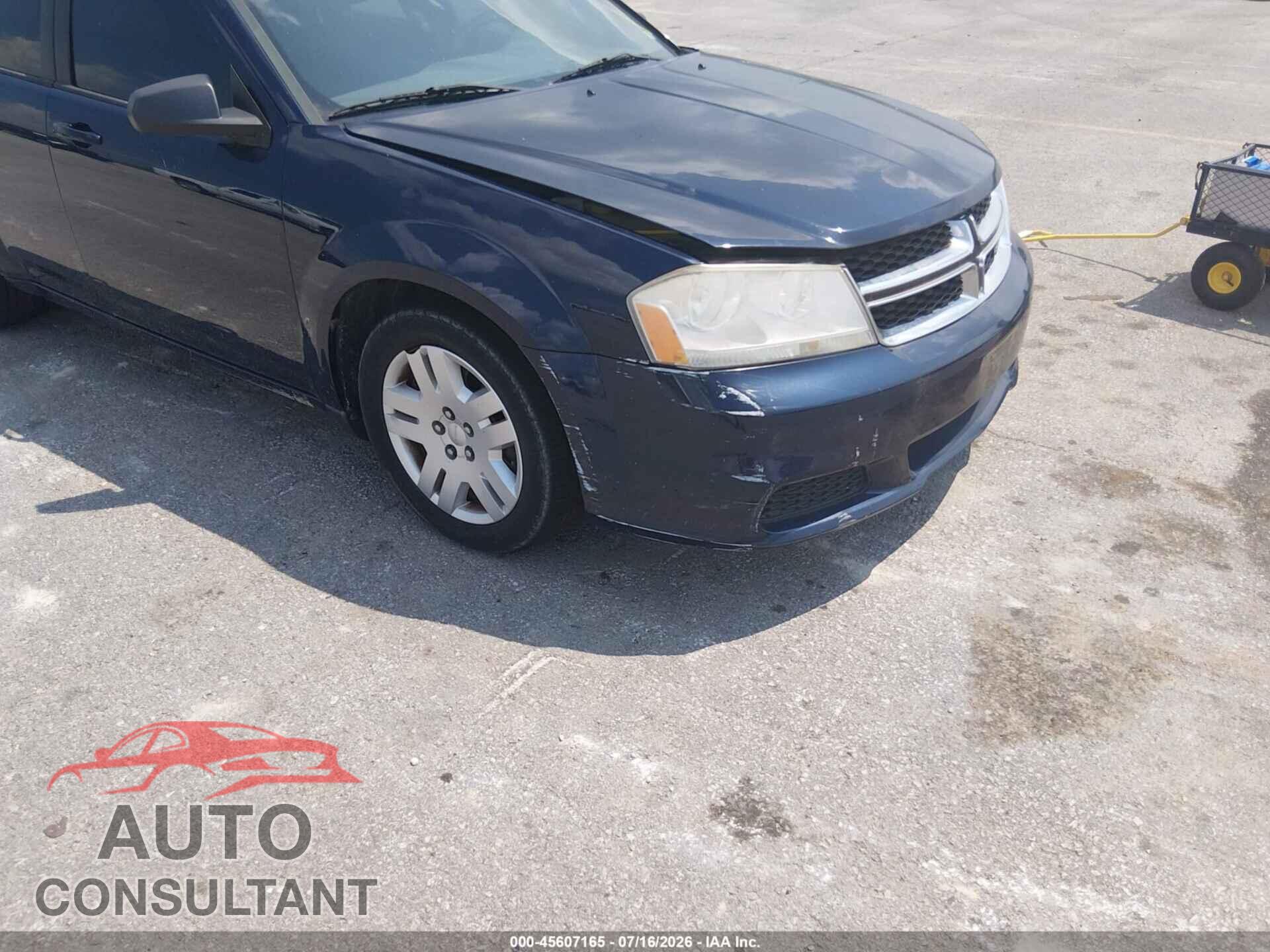 DODGE AVENGER 2013 - 1C3CDZAB9DN576432