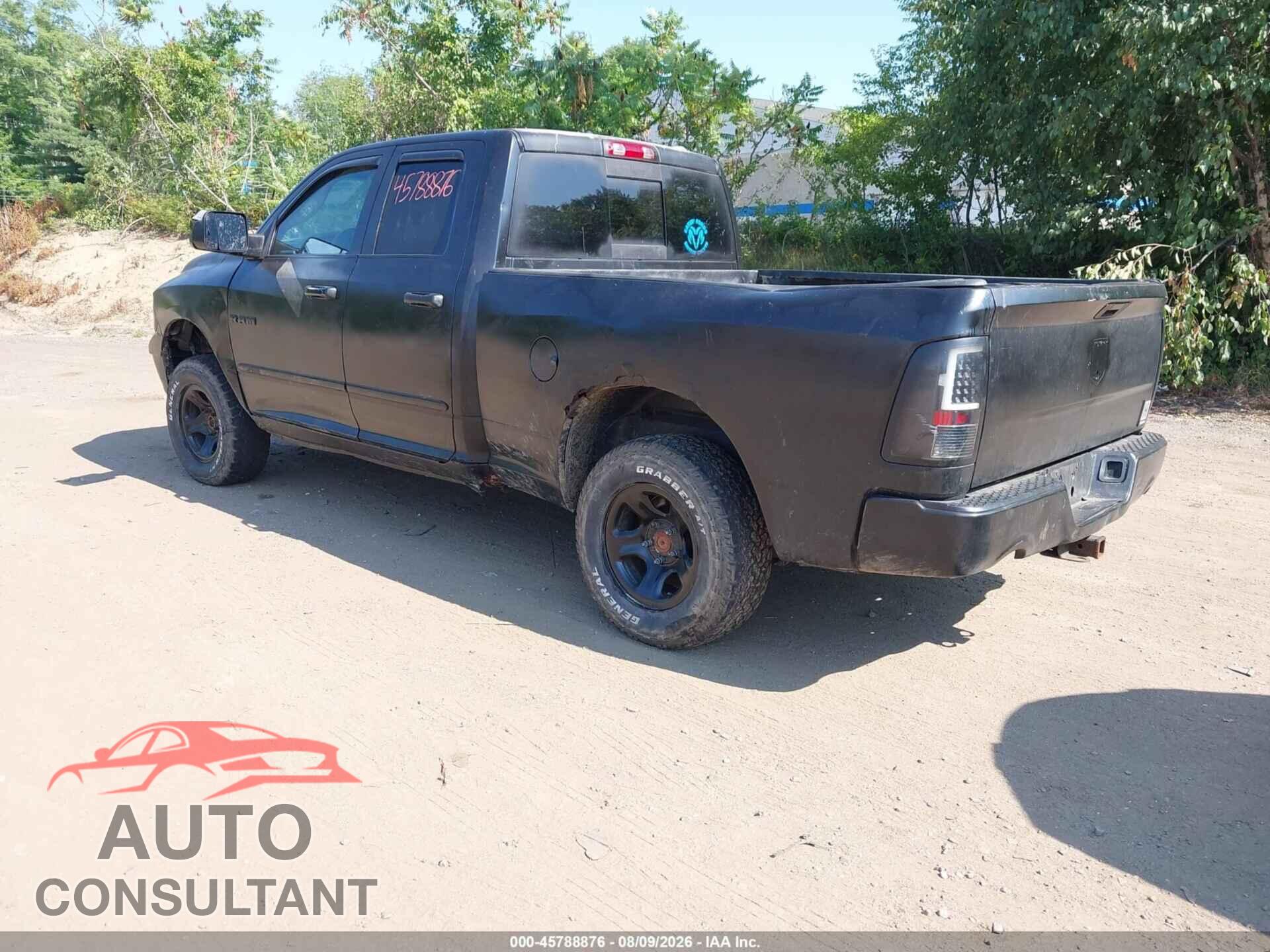 DODGE RAM 1500 2009 - 1D3HV18PX9S709765
