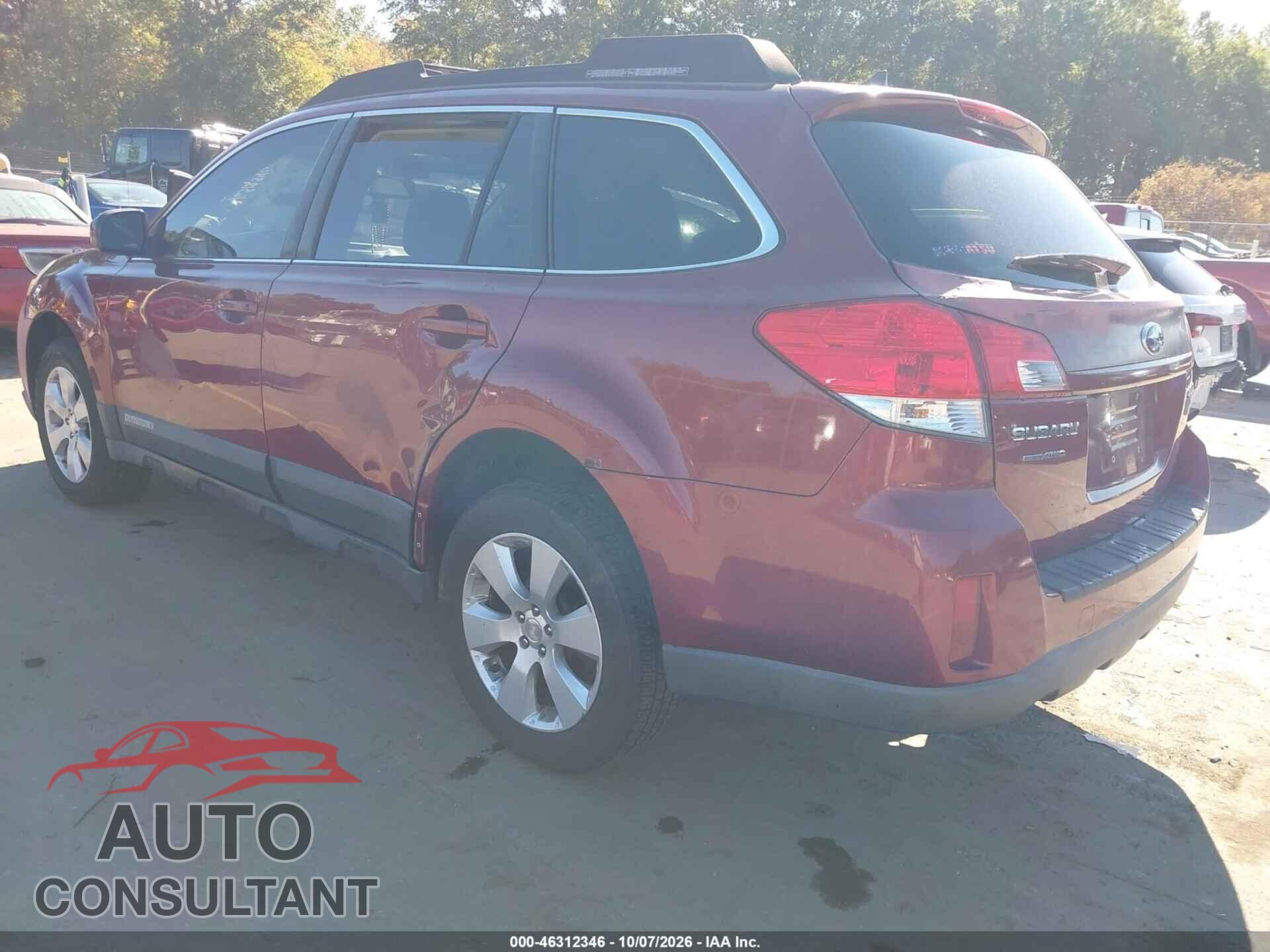 SUBARU OUTBACK 2011 - 4S4BRBKC8B3351589