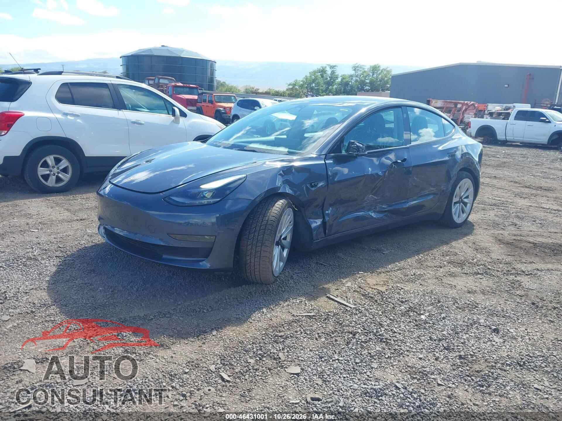 TESLA MODEL 3 2022 - 5YJ3E1EA9NF349639