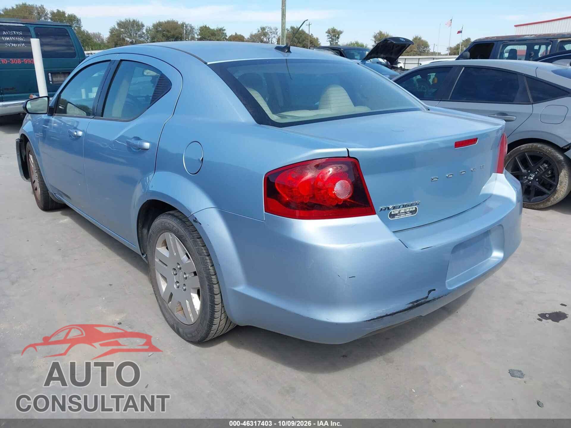DODGE AVENGER 2013 - 1C3CDZAB7DN653802